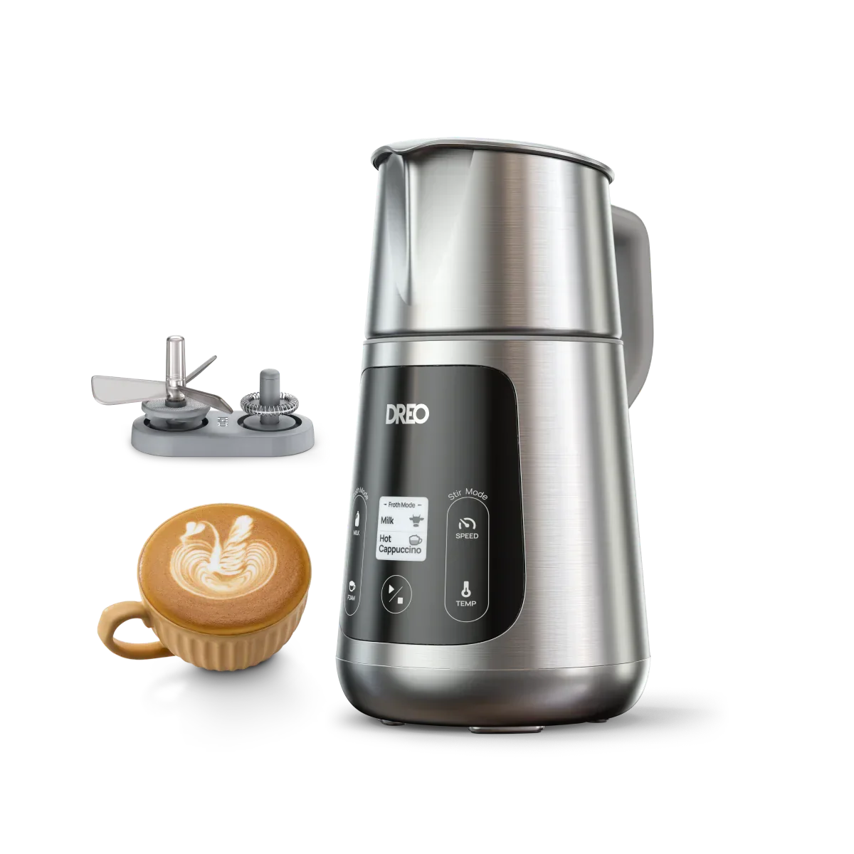 How to Use DREO BaristaMaker Milk Frother? - DREO