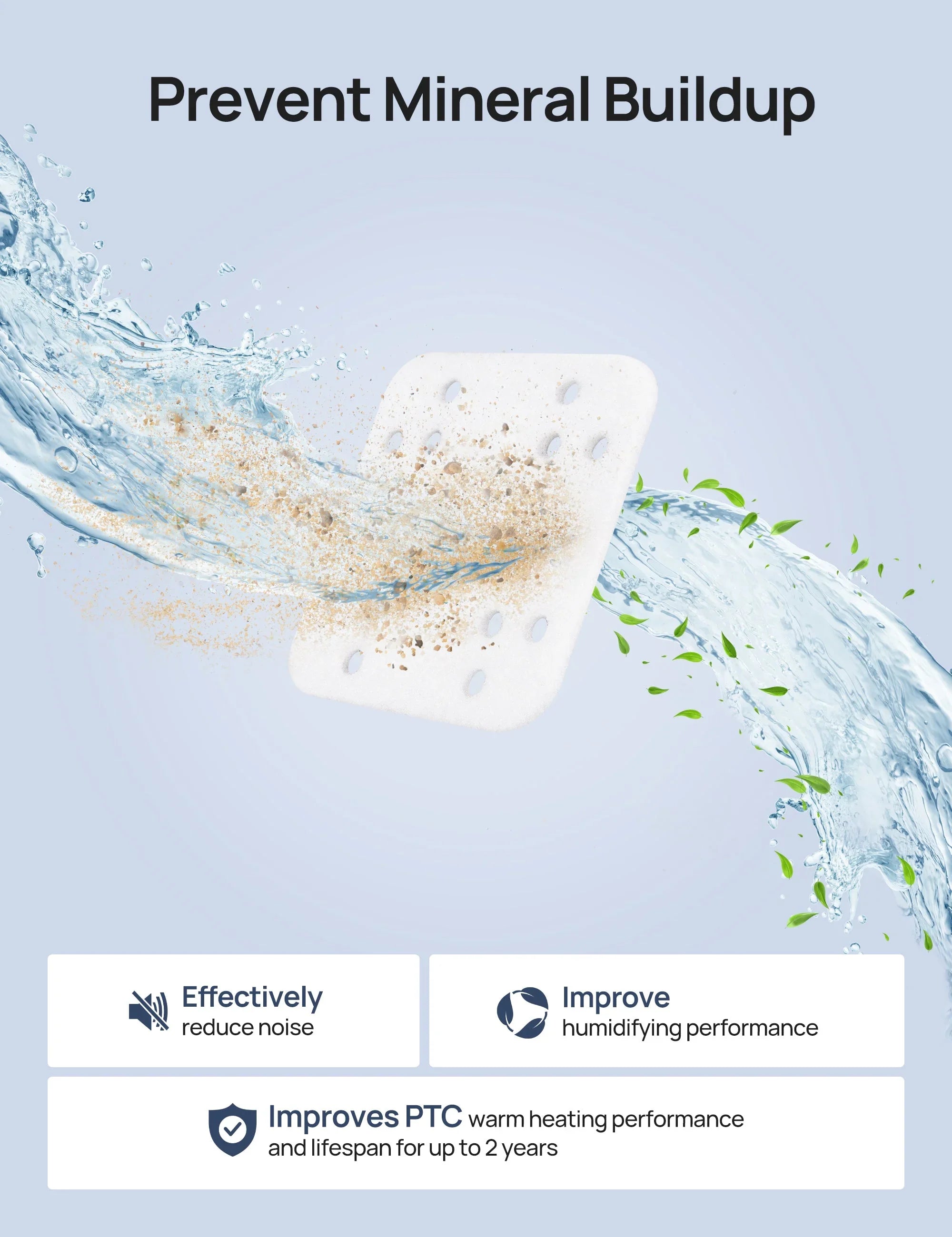 Mineral Absorption Pads for Humidifiers - 16-Pack - DREO