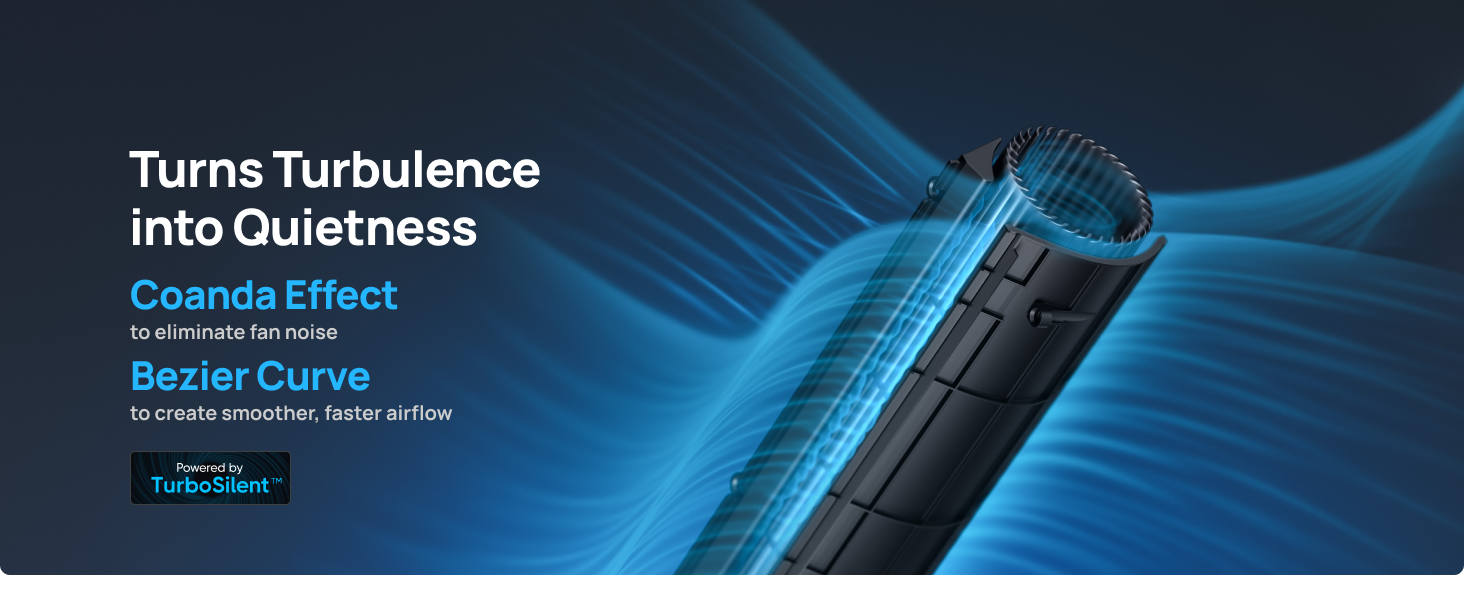 Turns Turbulence
into Quietness