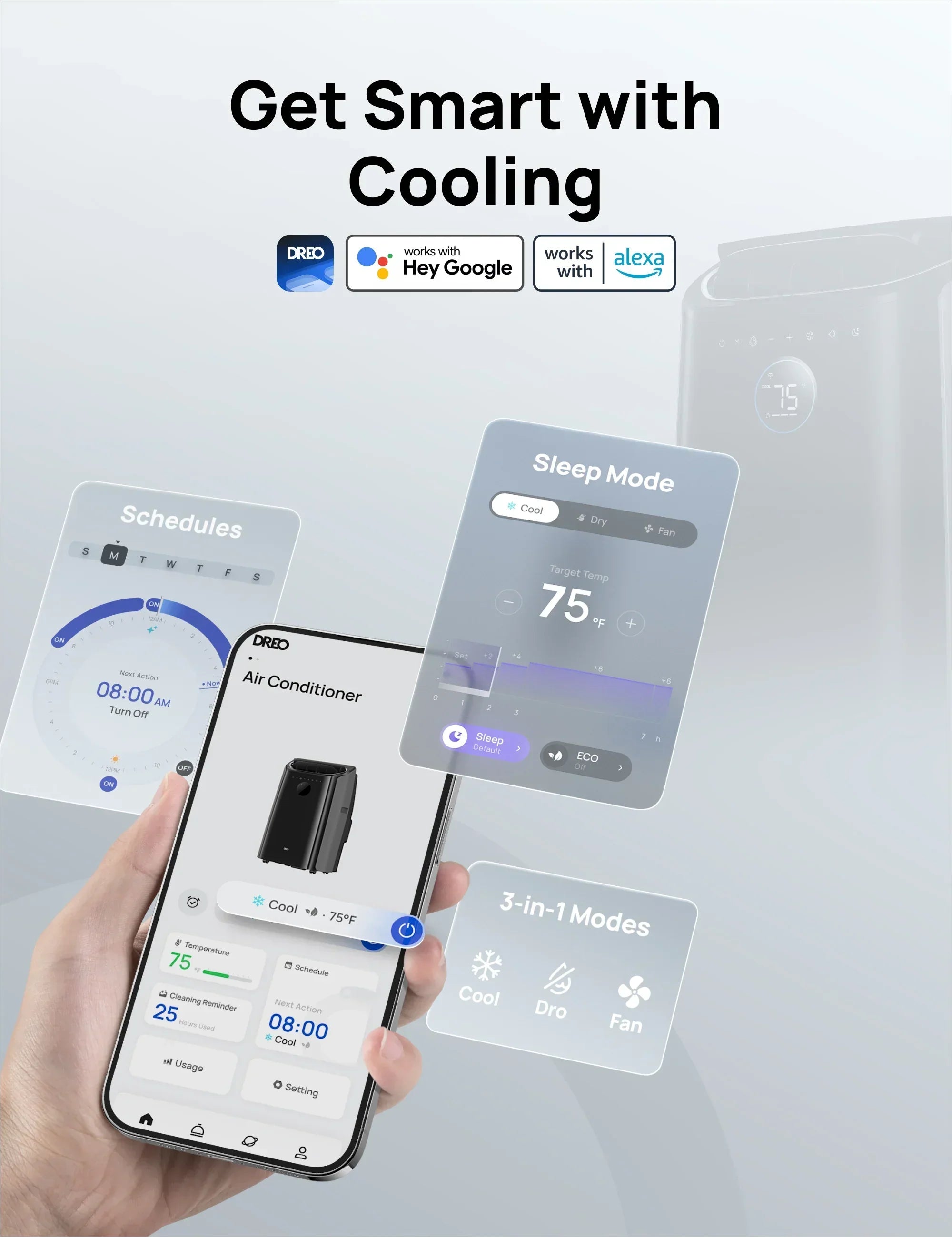 Smart Air Conditioner AC516S - DREO