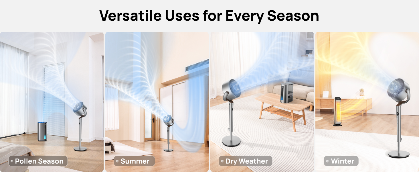 Fan used in different settings