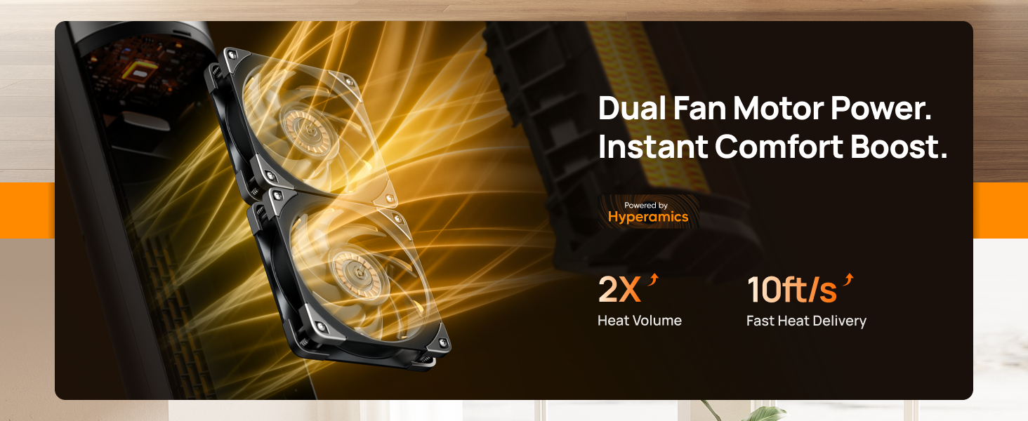 Dual Fan Motor Power.