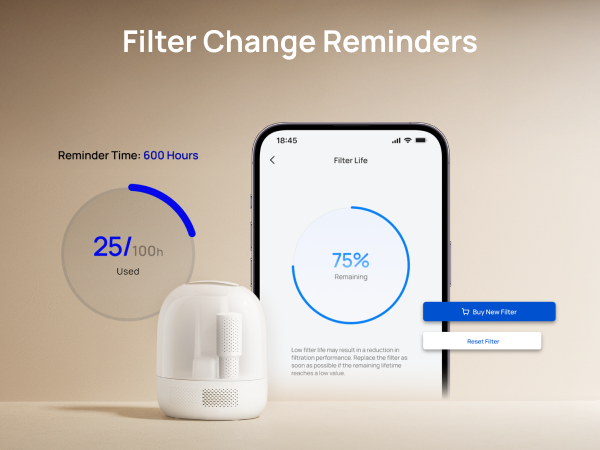 Filter Change
Reminders