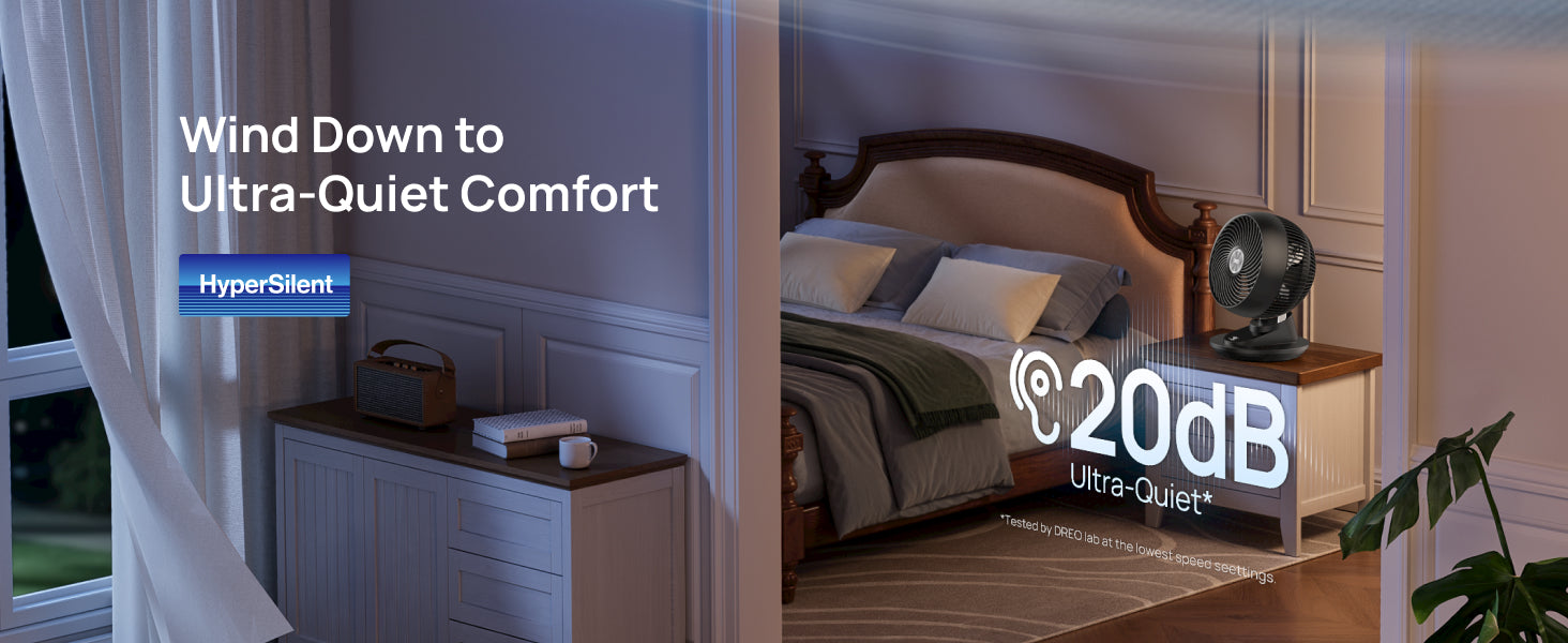 Wind Down to
Ultra-Quiet Comfort