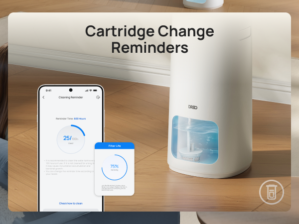 Cartridge Change
Reminders