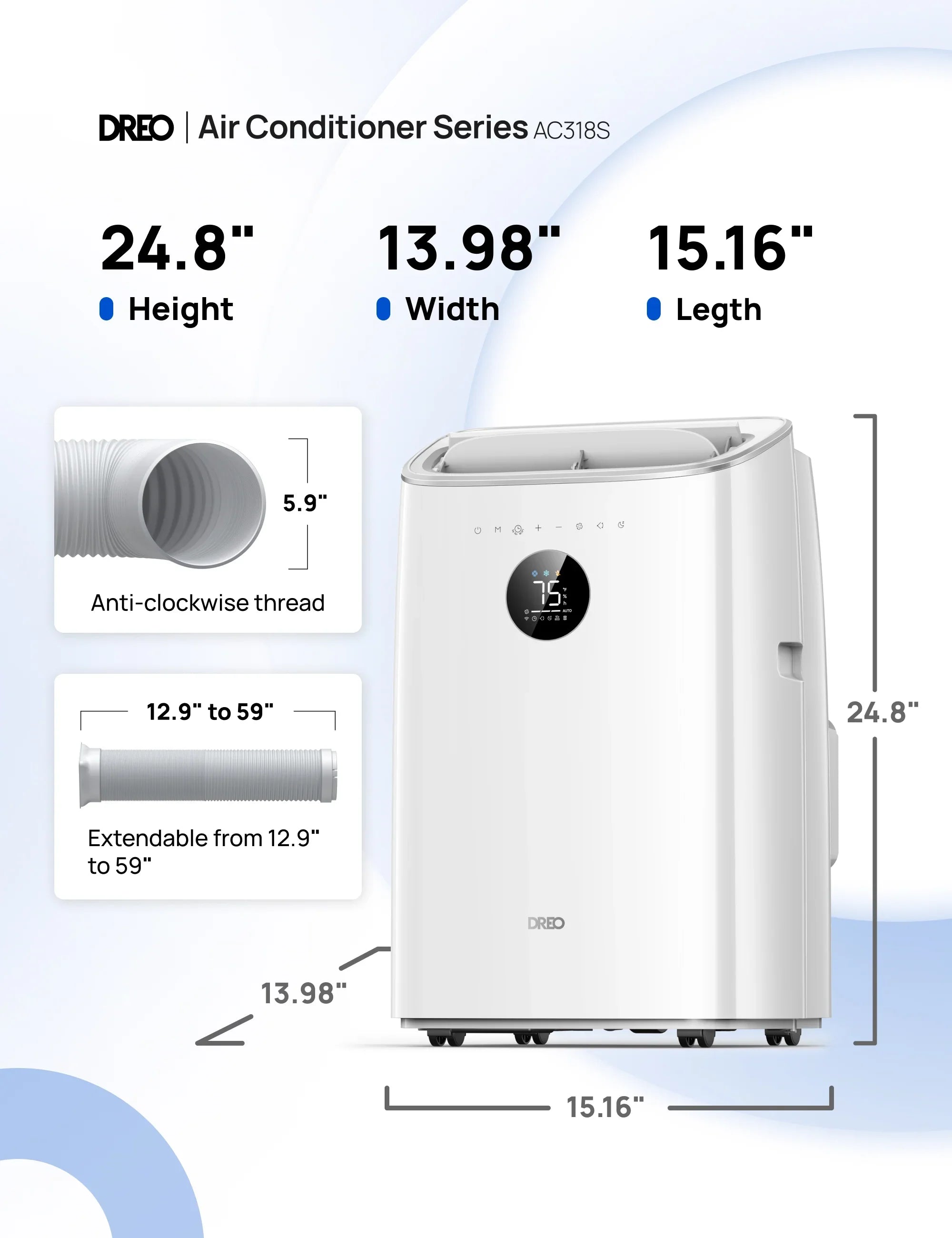 Smart Air Conditioner AC318S - DREO
