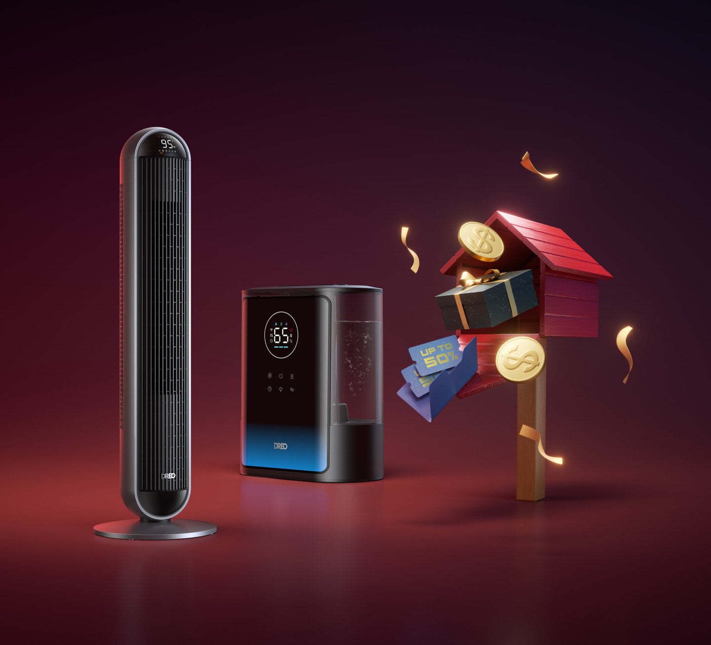 Tower Fan & Heater 706 & Humidifier 717S