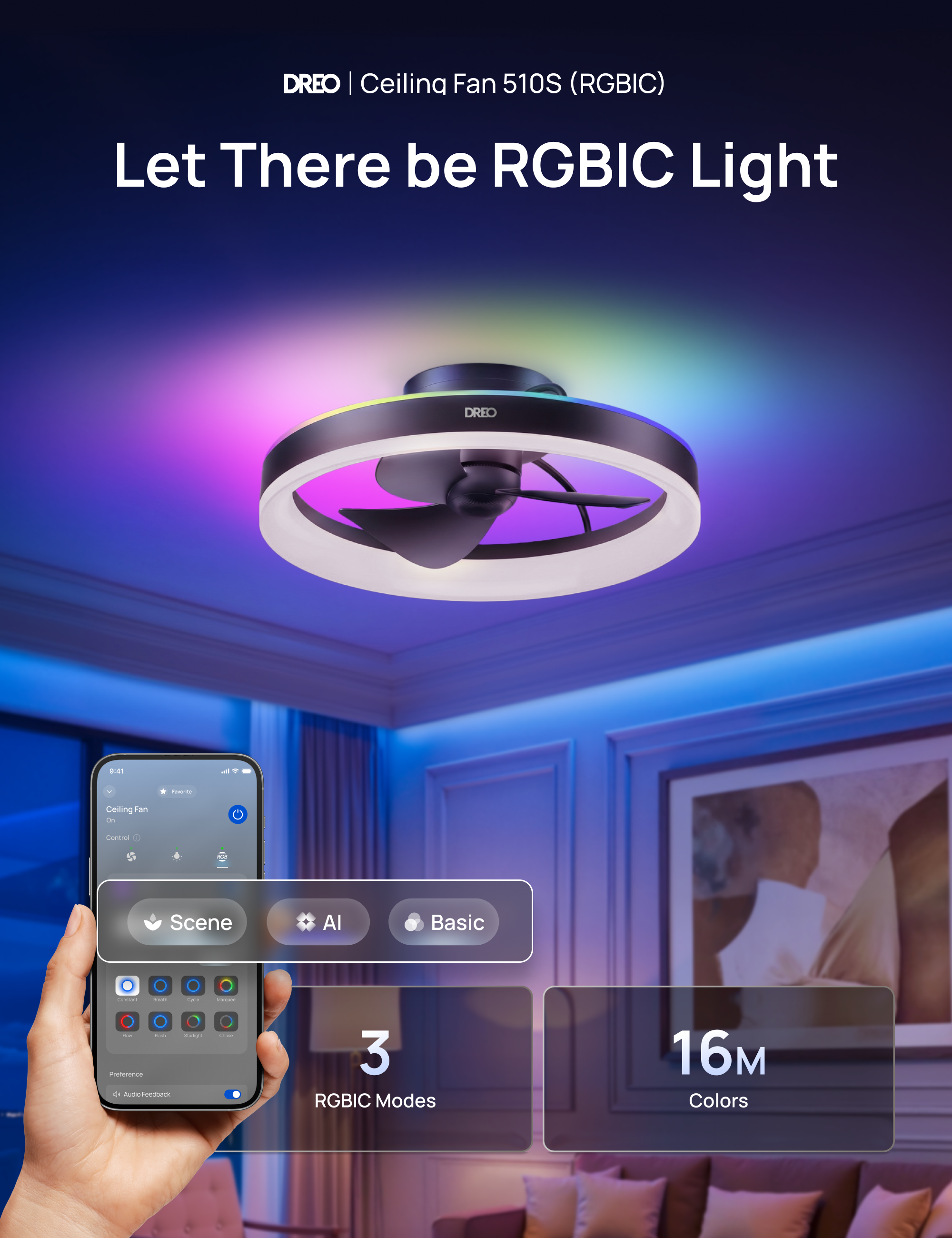 Ceiling Fan 510S (RGBIC)