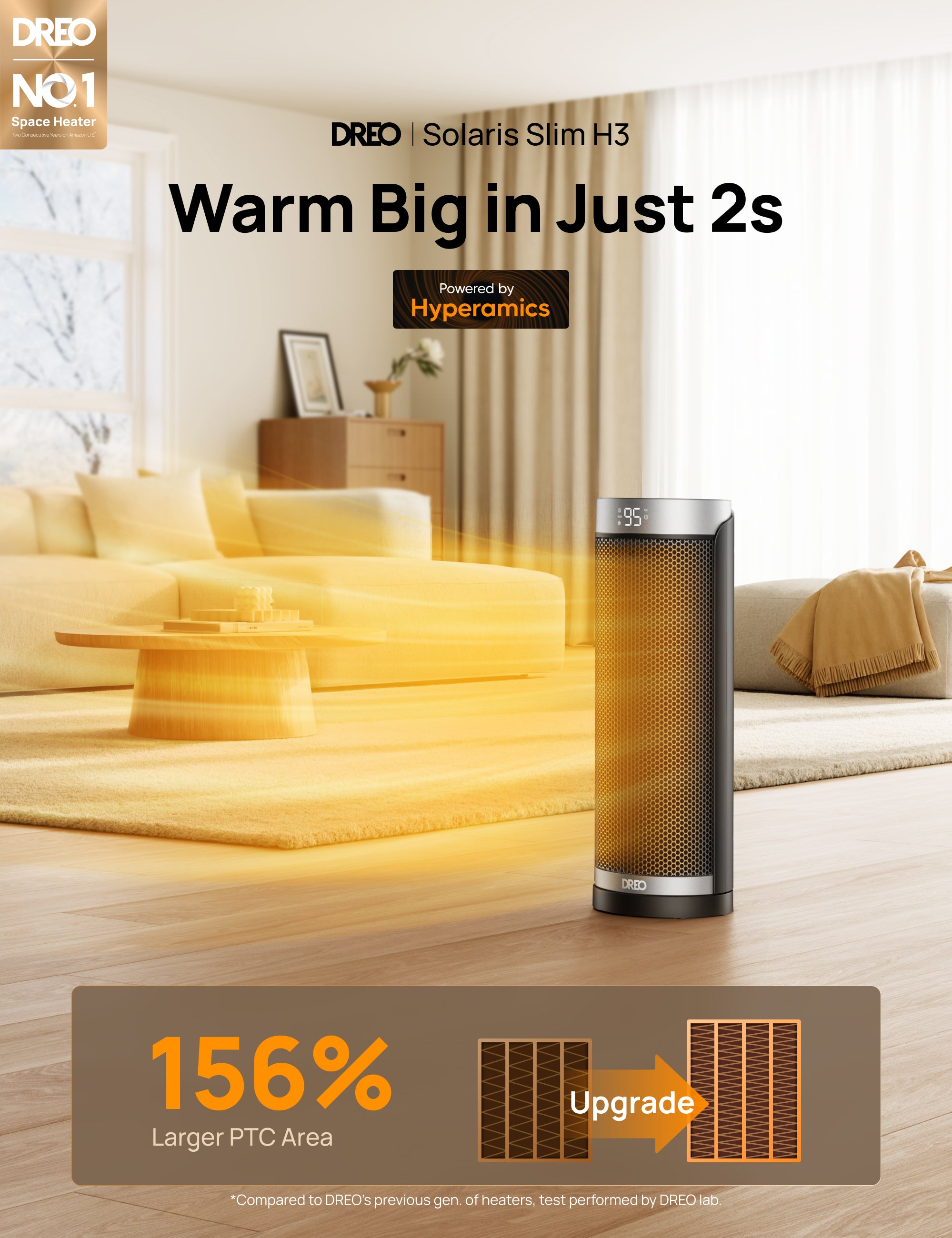 Heater Solaris Slim H3