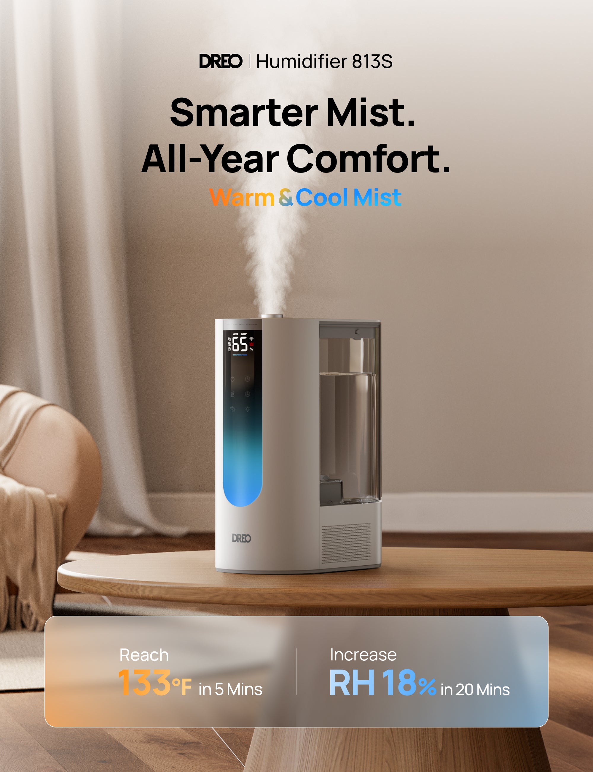 Smarter Mist.
All-Year Comfort