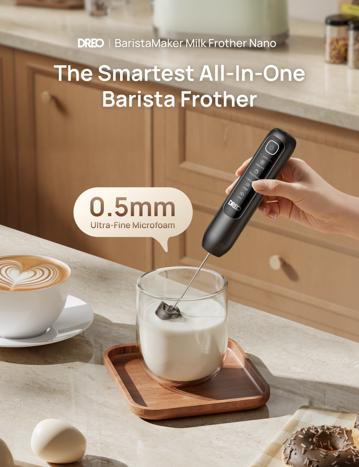 The Smartest All-In-One
Barista Frother
