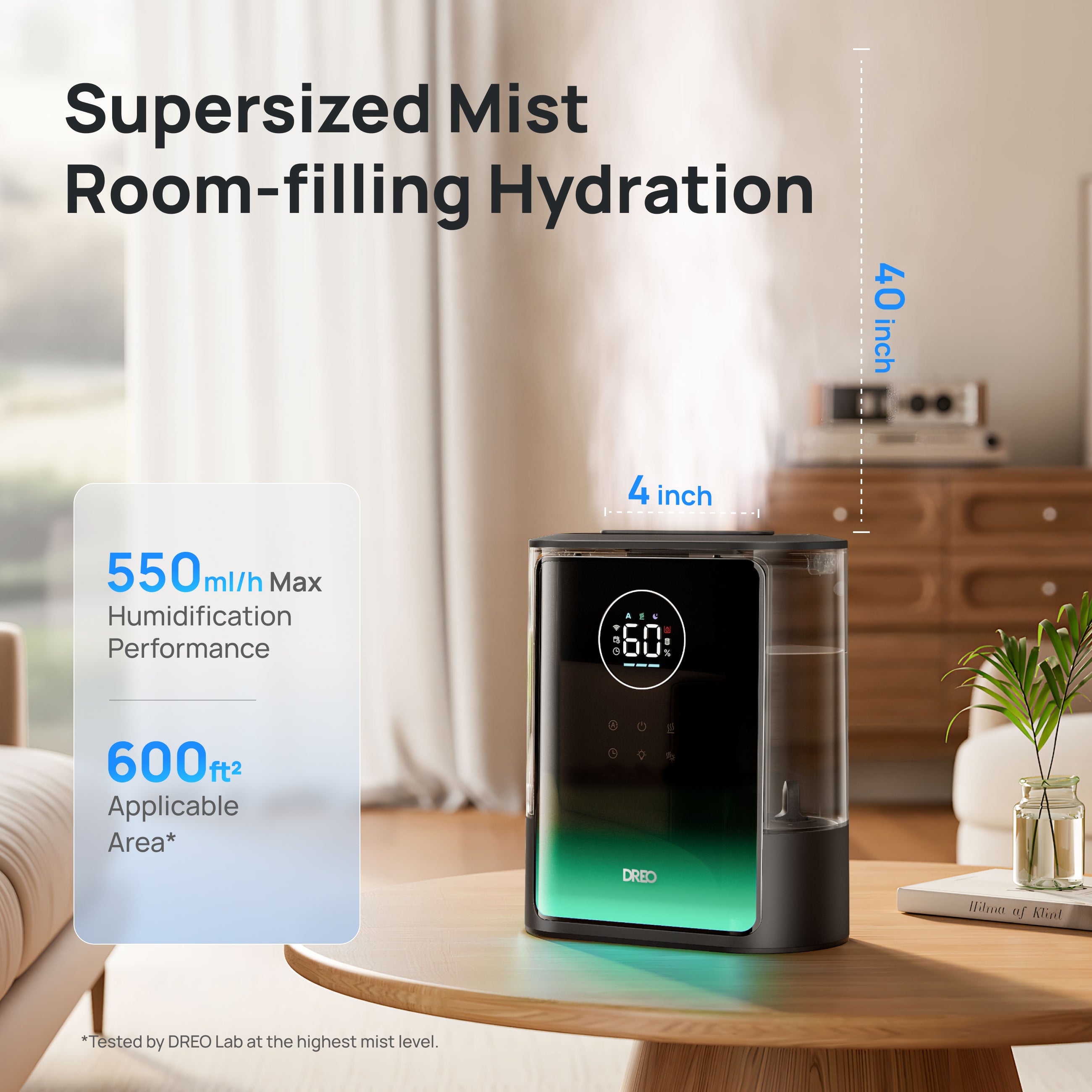 Smart Humidifier 717S 8L with Demineralization Cartridge