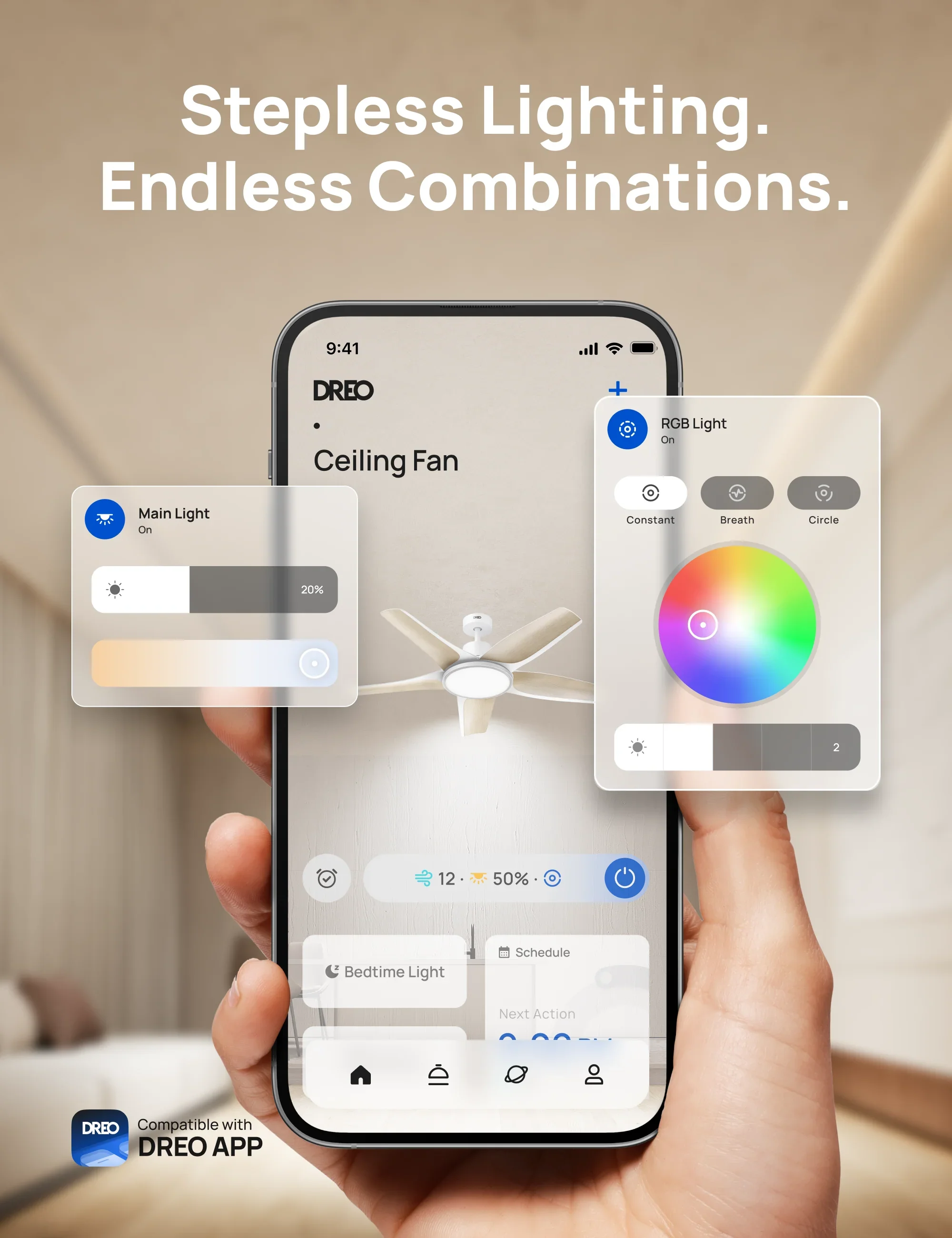 Smart Ceiling Fan CLF712S - DREO