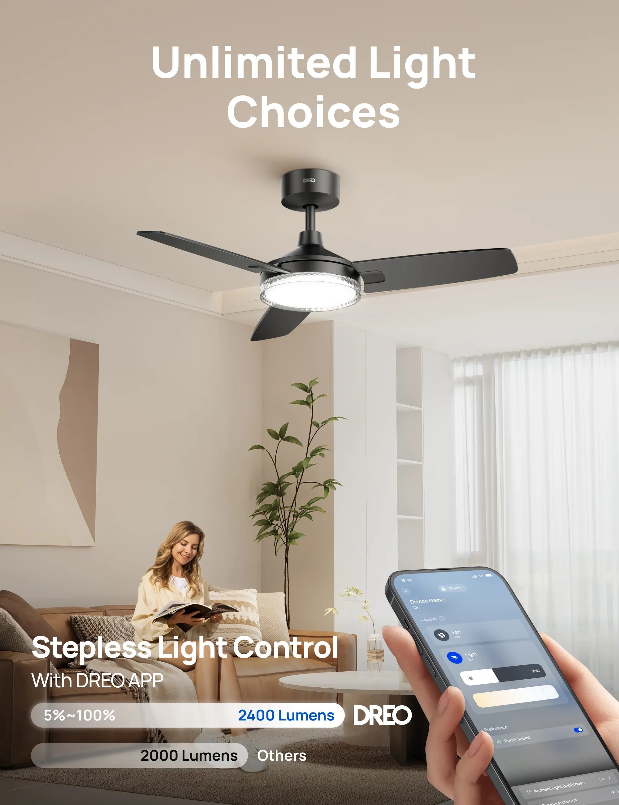 Smart Ceiling Fan CLF325S - DREO
