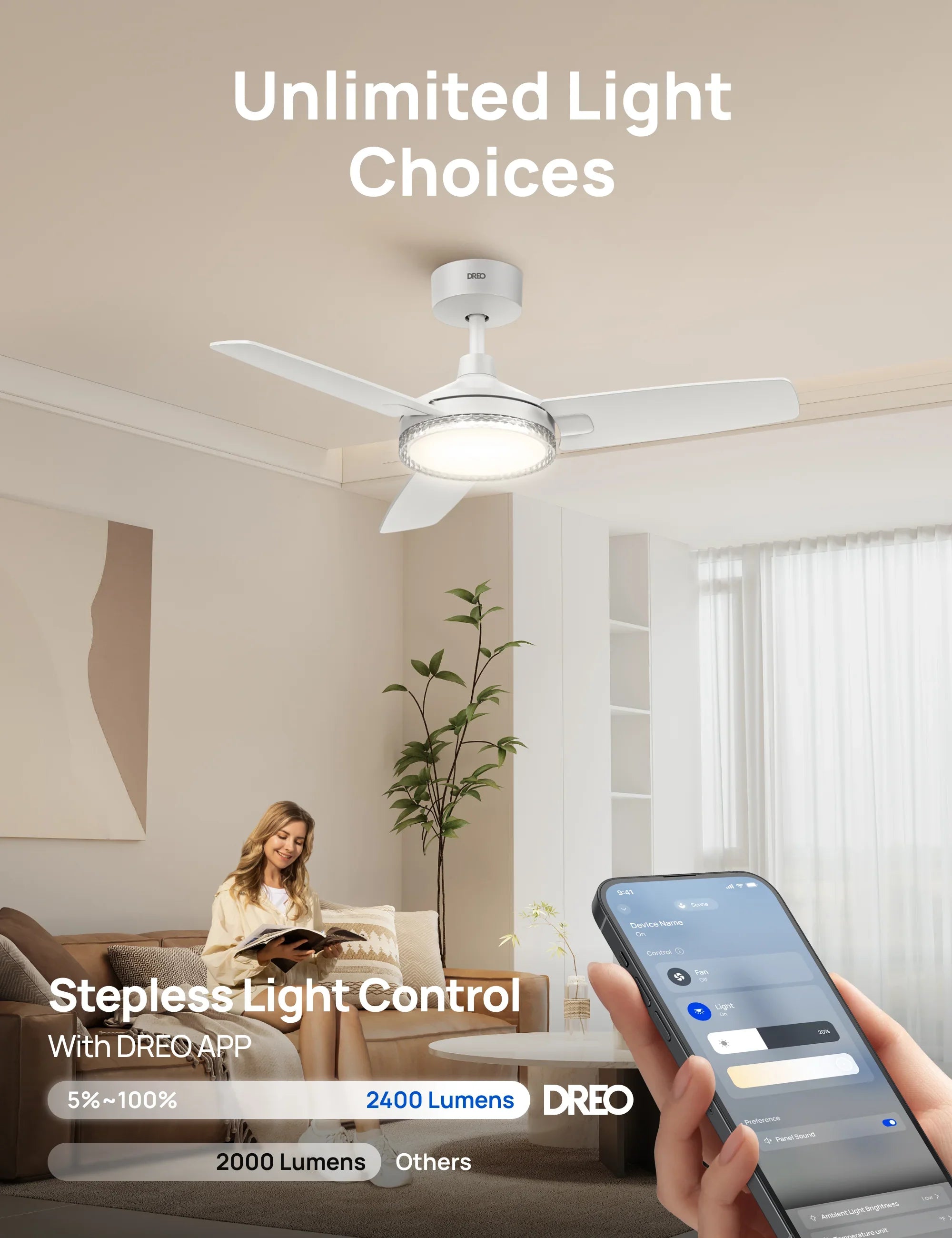 Smart Ceiling Fan CLF325S - DREO