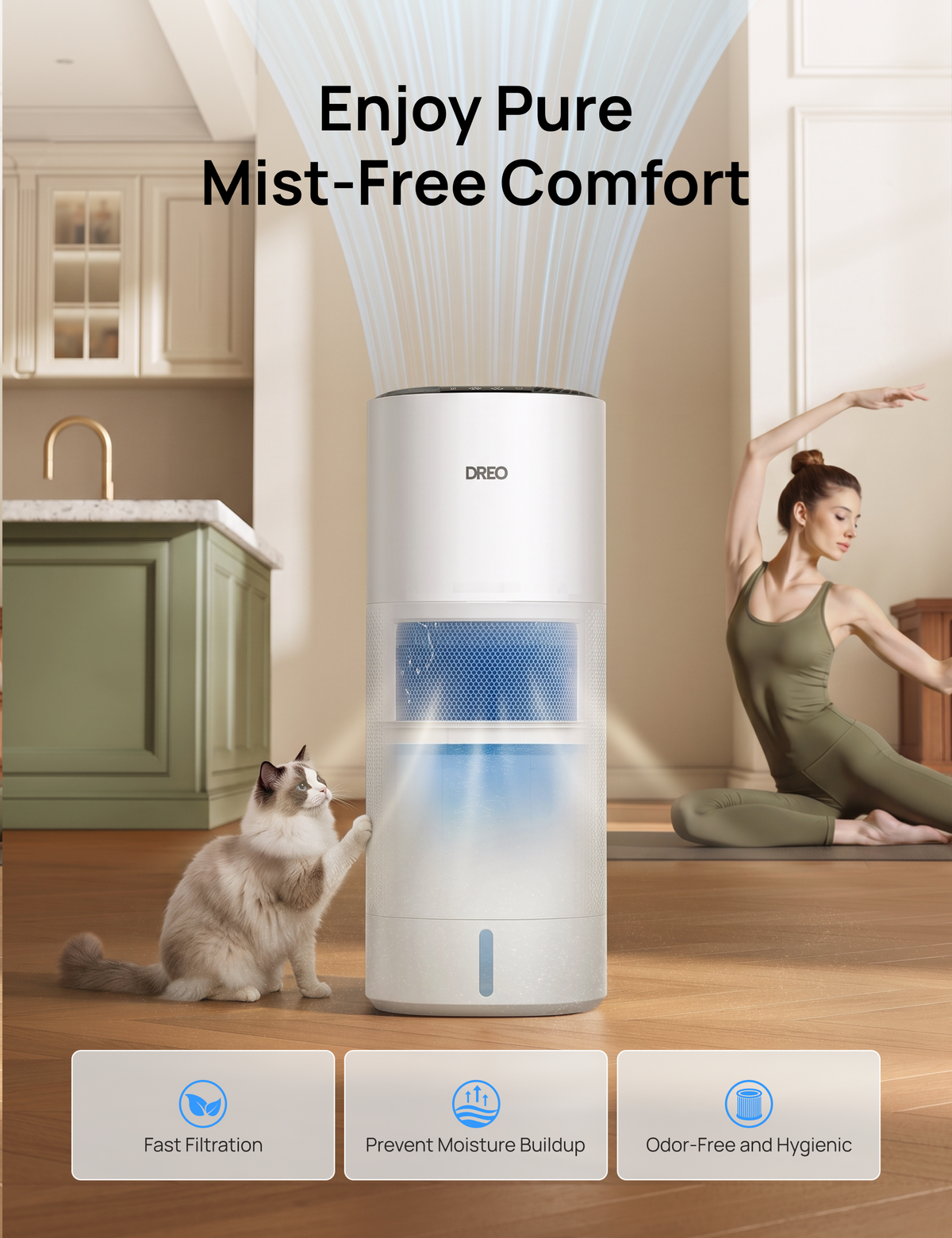 Smart Humidifier 774S 10L & RO Water Filter 113