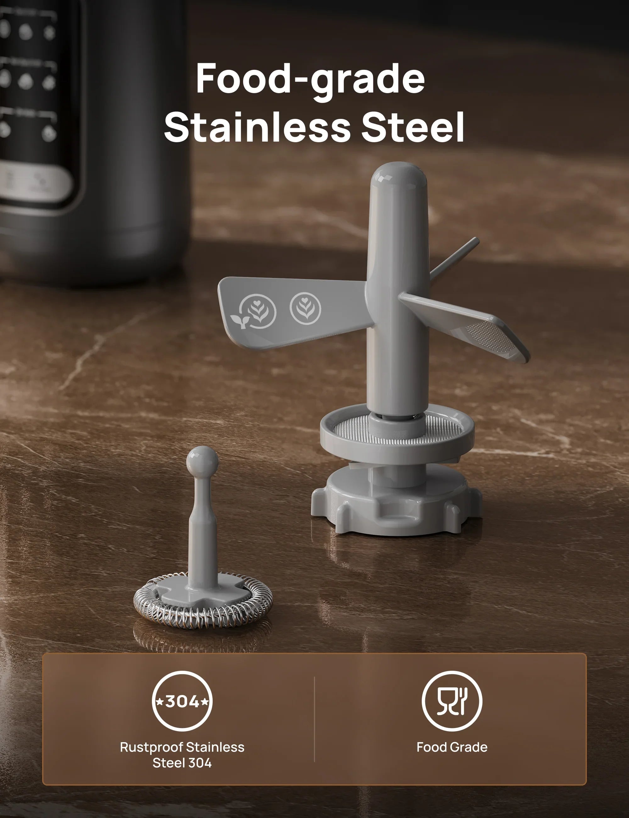 Whisk Set Replacement for BaristaMaker Milk Frother Air - DREO