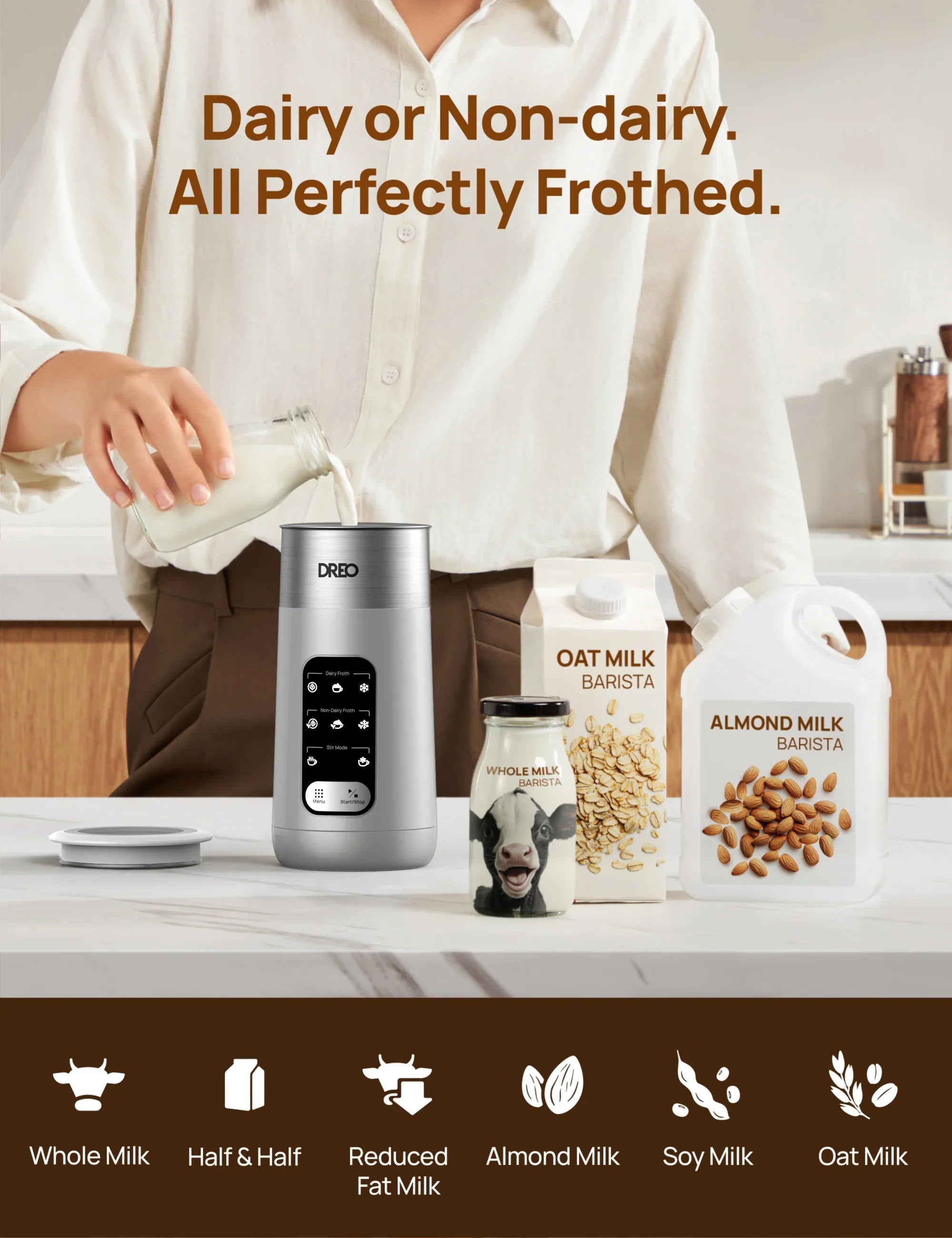 BaristaMaker Milk Frother Air - DREO