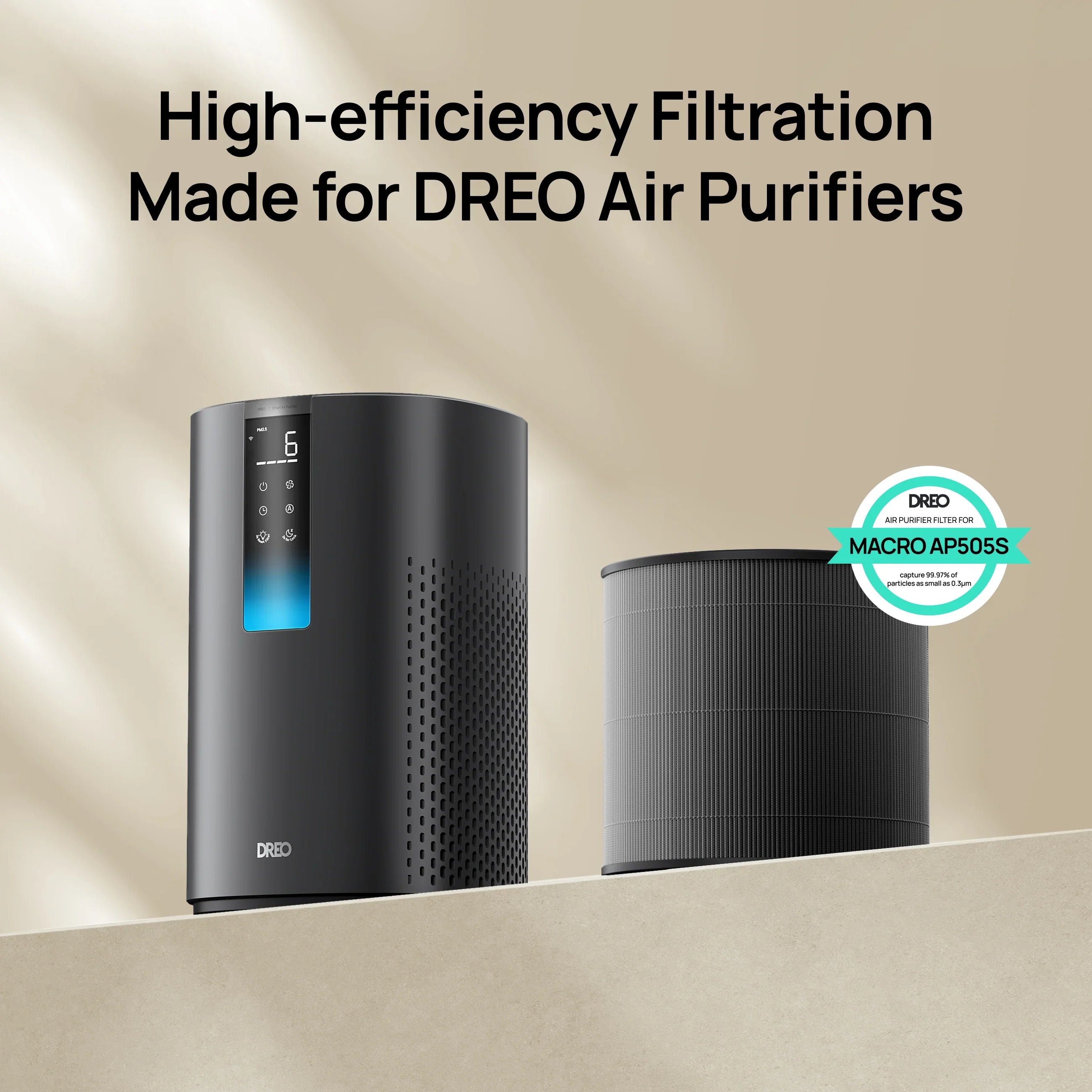 Air Purifier Replacement Filter for Smart Air Purifier Macro 505S - DREO