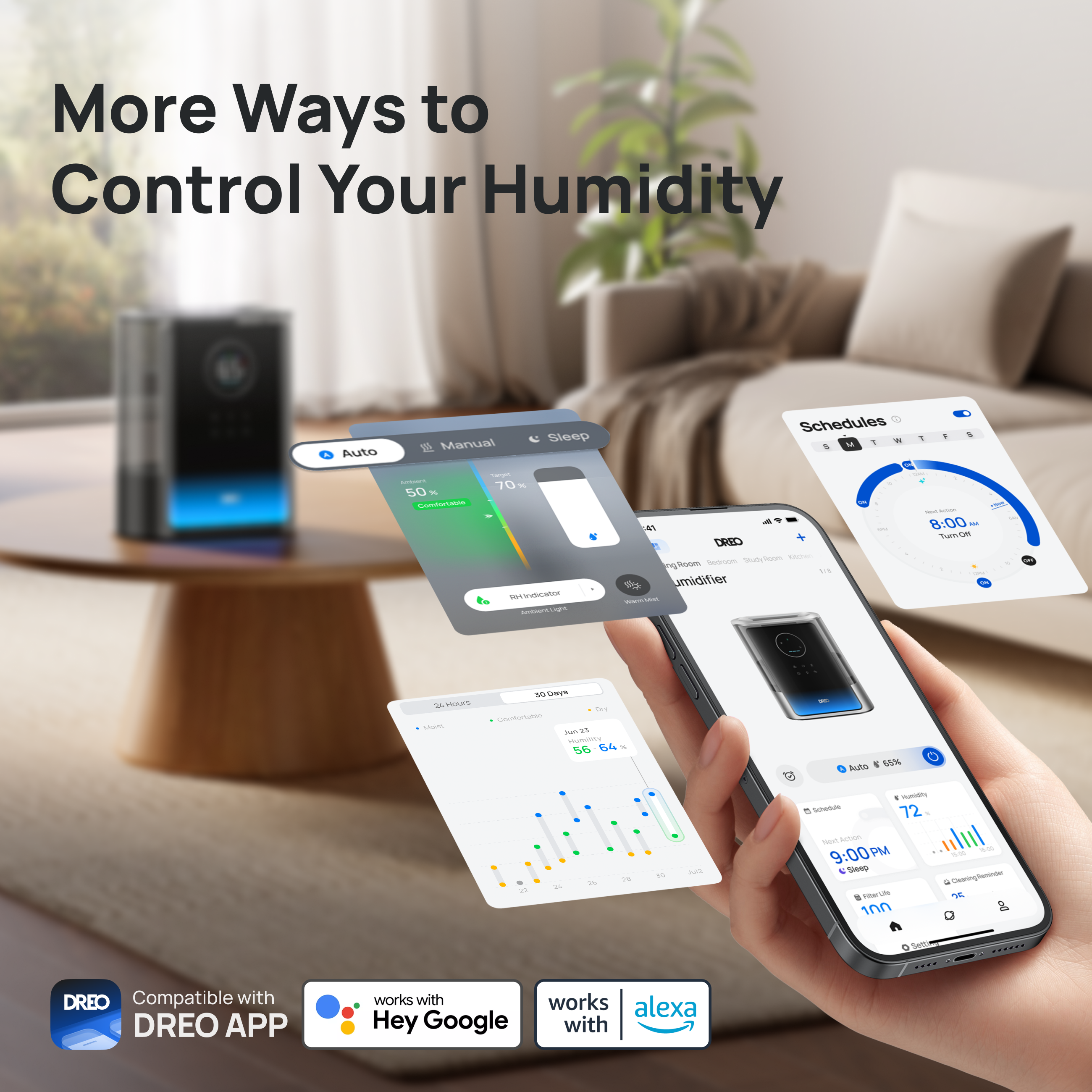 Tower Fan & Heater 706 & Humidifier 717S