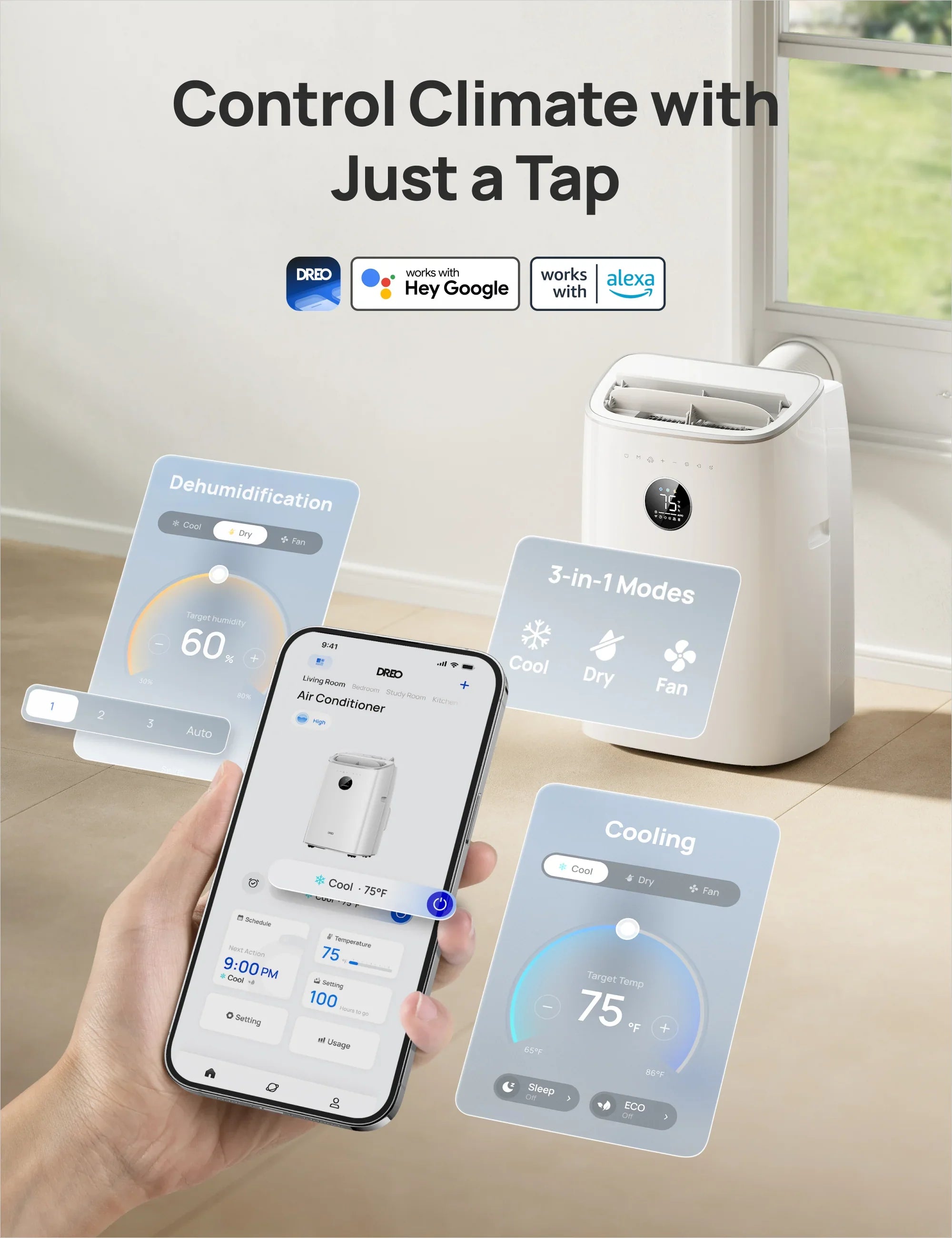 Smart Air Conditioner AC319S - DREO