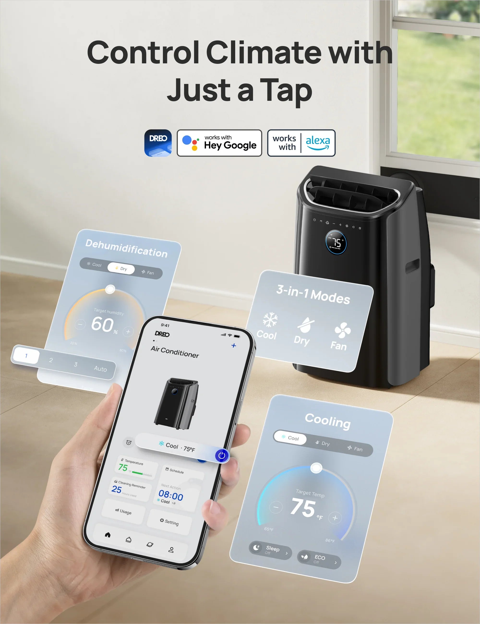 Smart Air Conditioner AC515S (New) - DREO