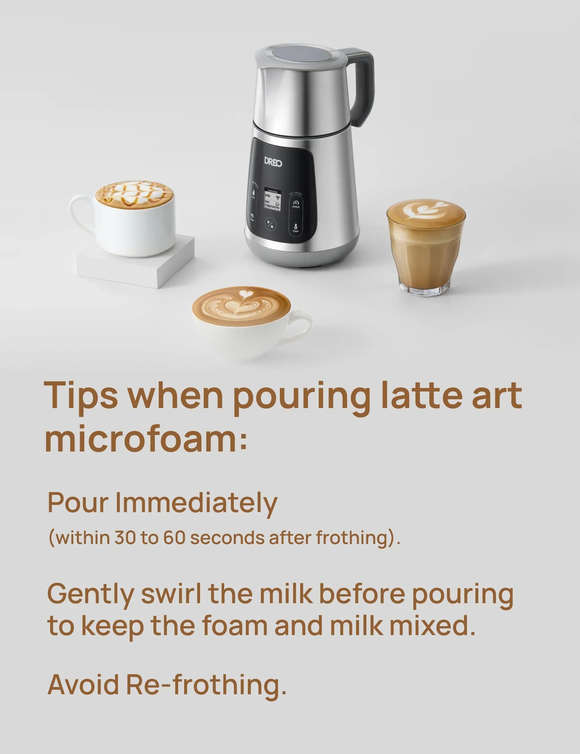 BaristaMaker Milk Frother - DREO