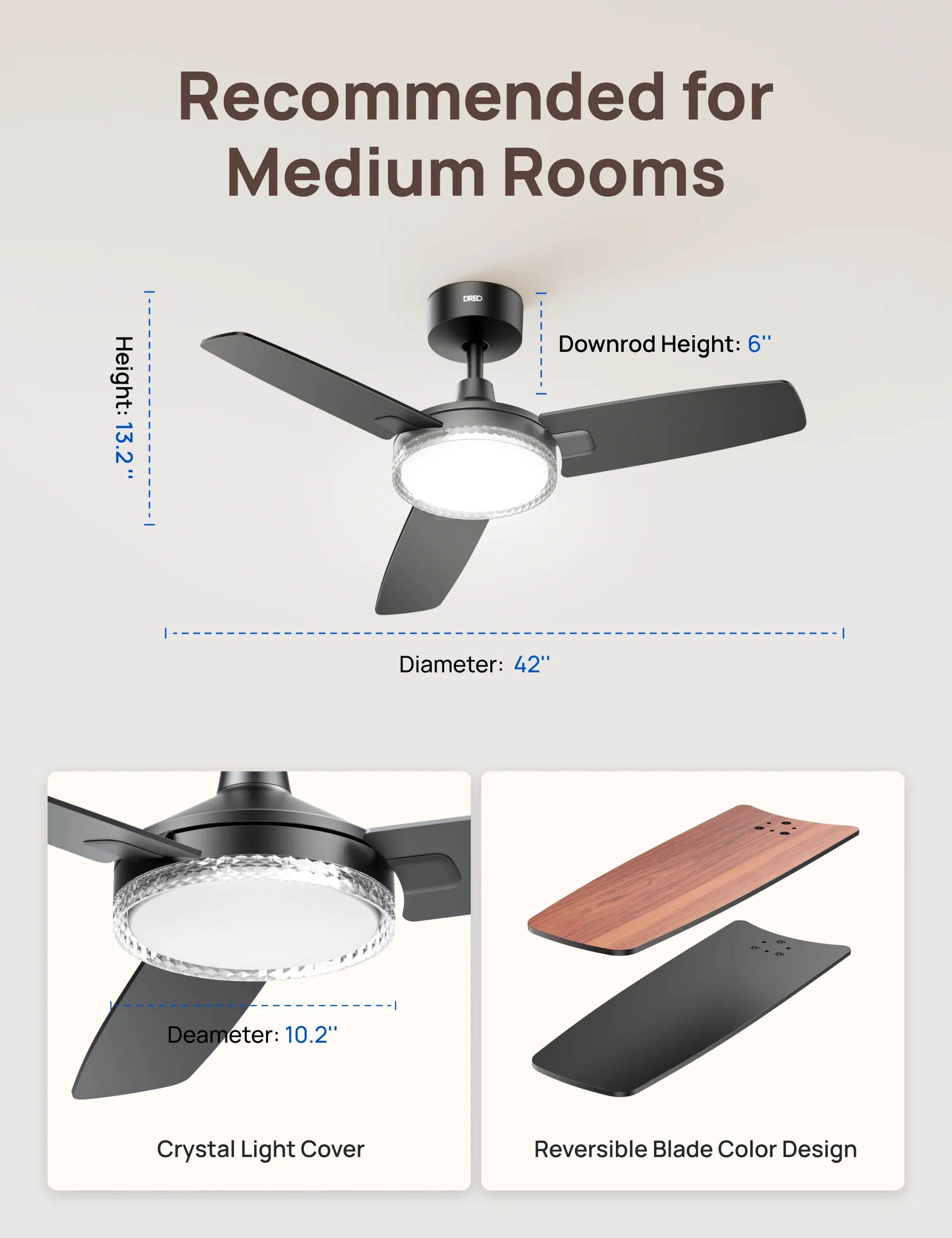 Smart Ceiling Fan CLF325S - DREO