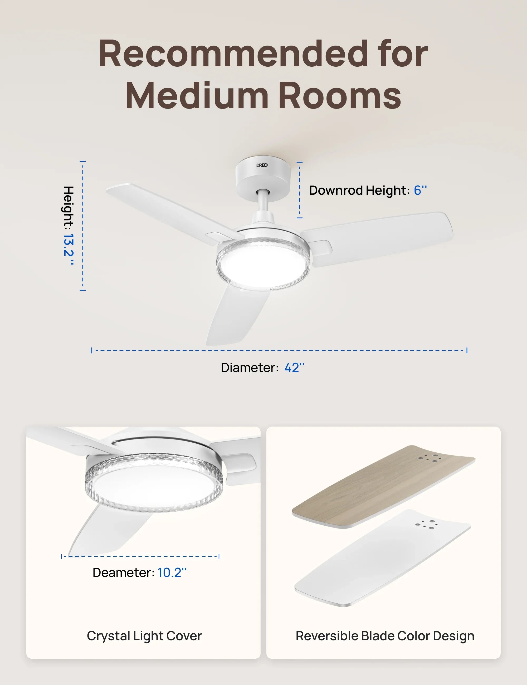 Smart Ceiling Fan CLF325S - DREO