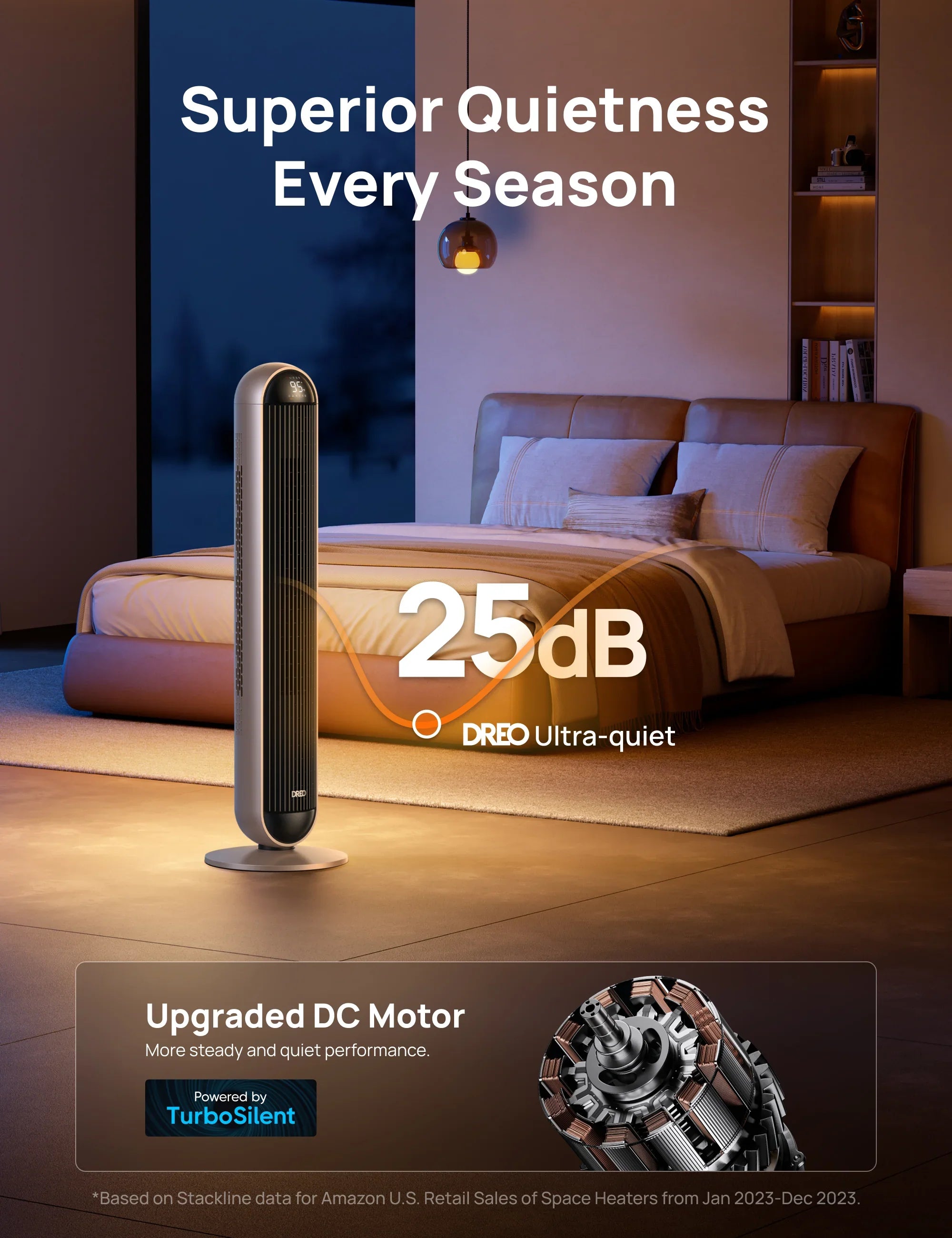 2-in-1 Tower Fan & Heater MC706 - DREO