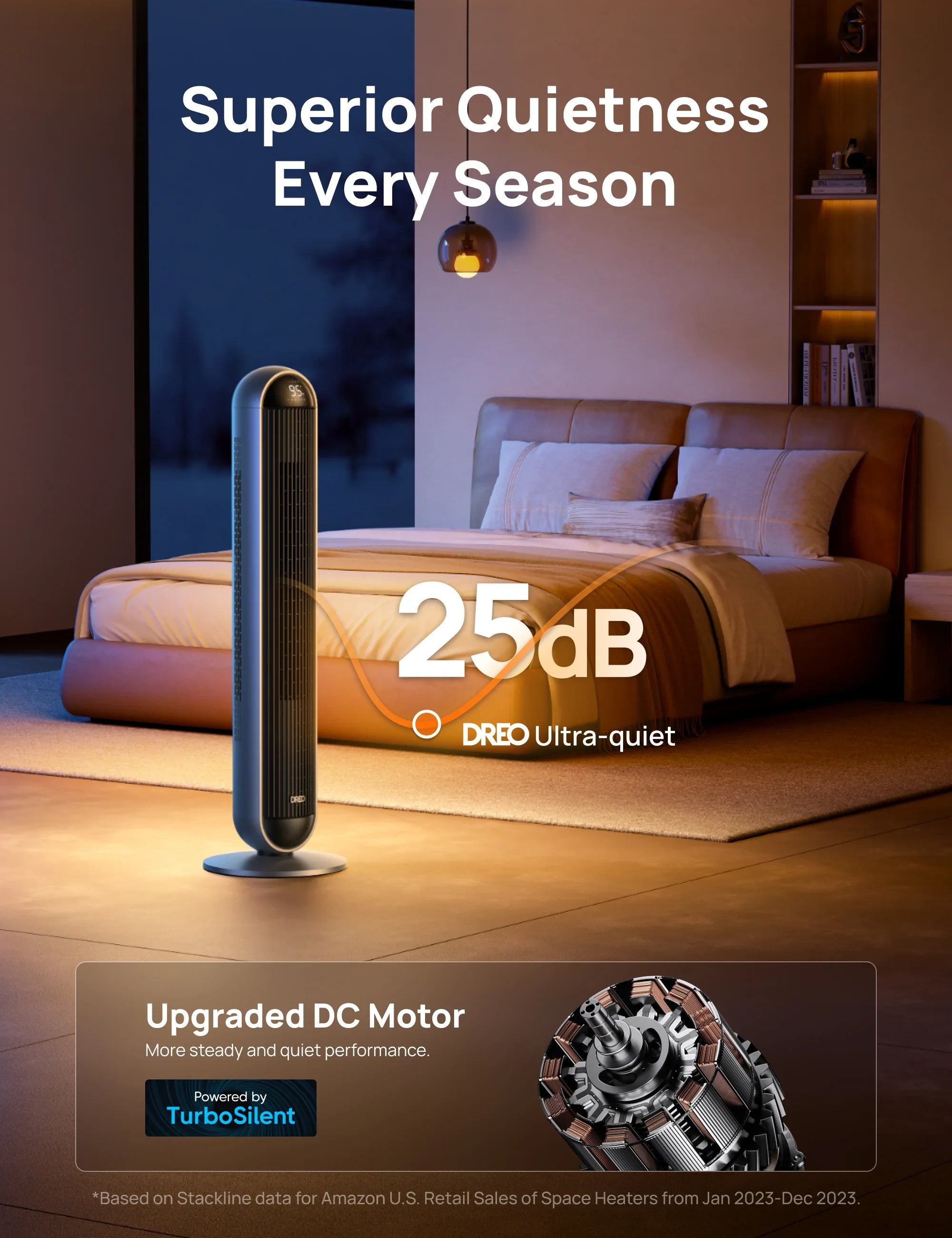 2-in-1 Tower Fan & Heater MC706 - DREO