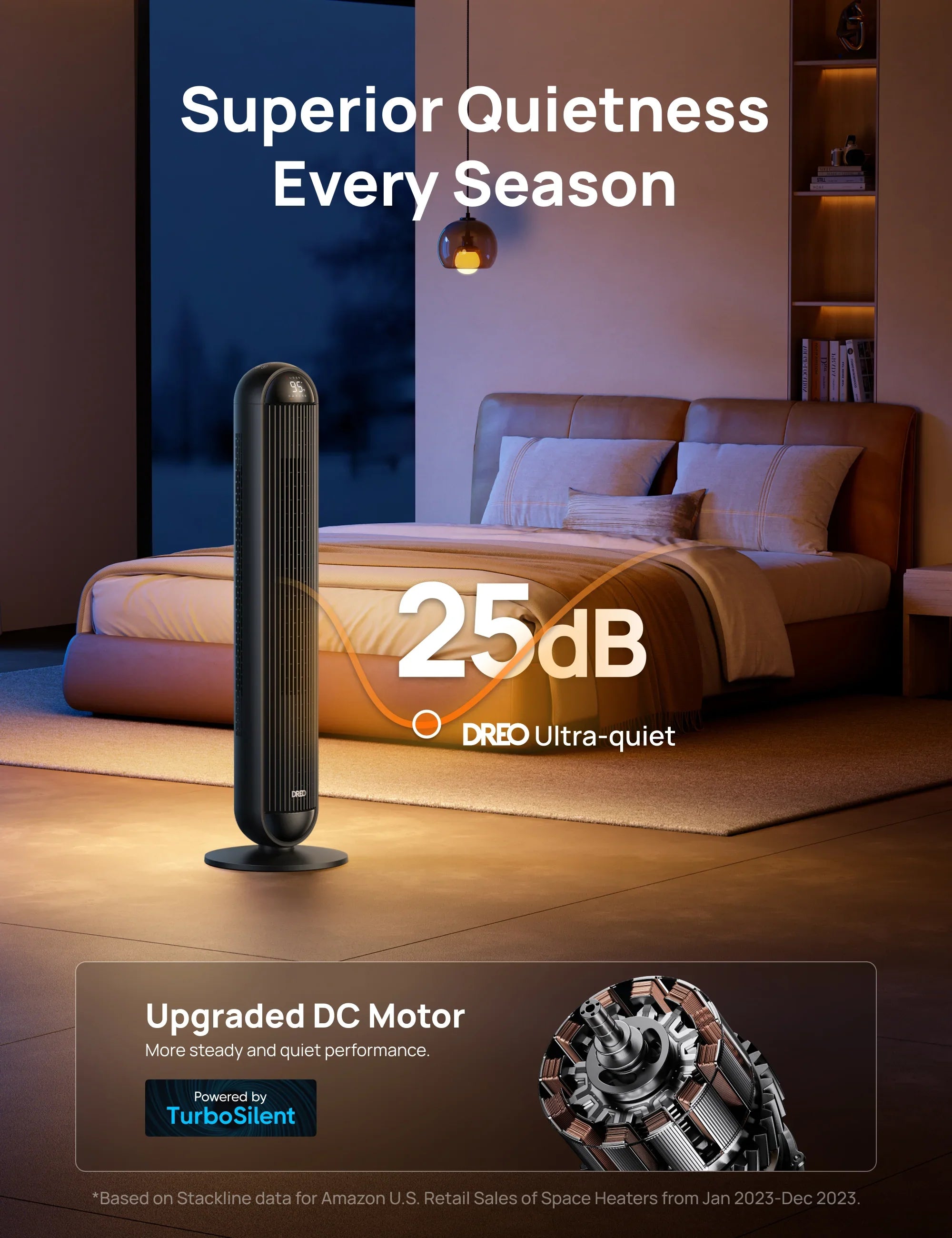 2-in-1 Tower Fan & Heater MC706 - DREO