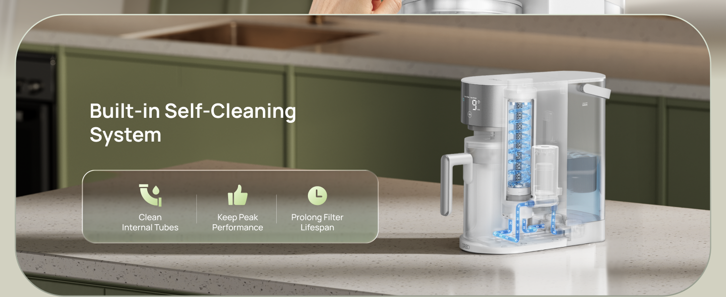 Built-in Self-Cleaning
System