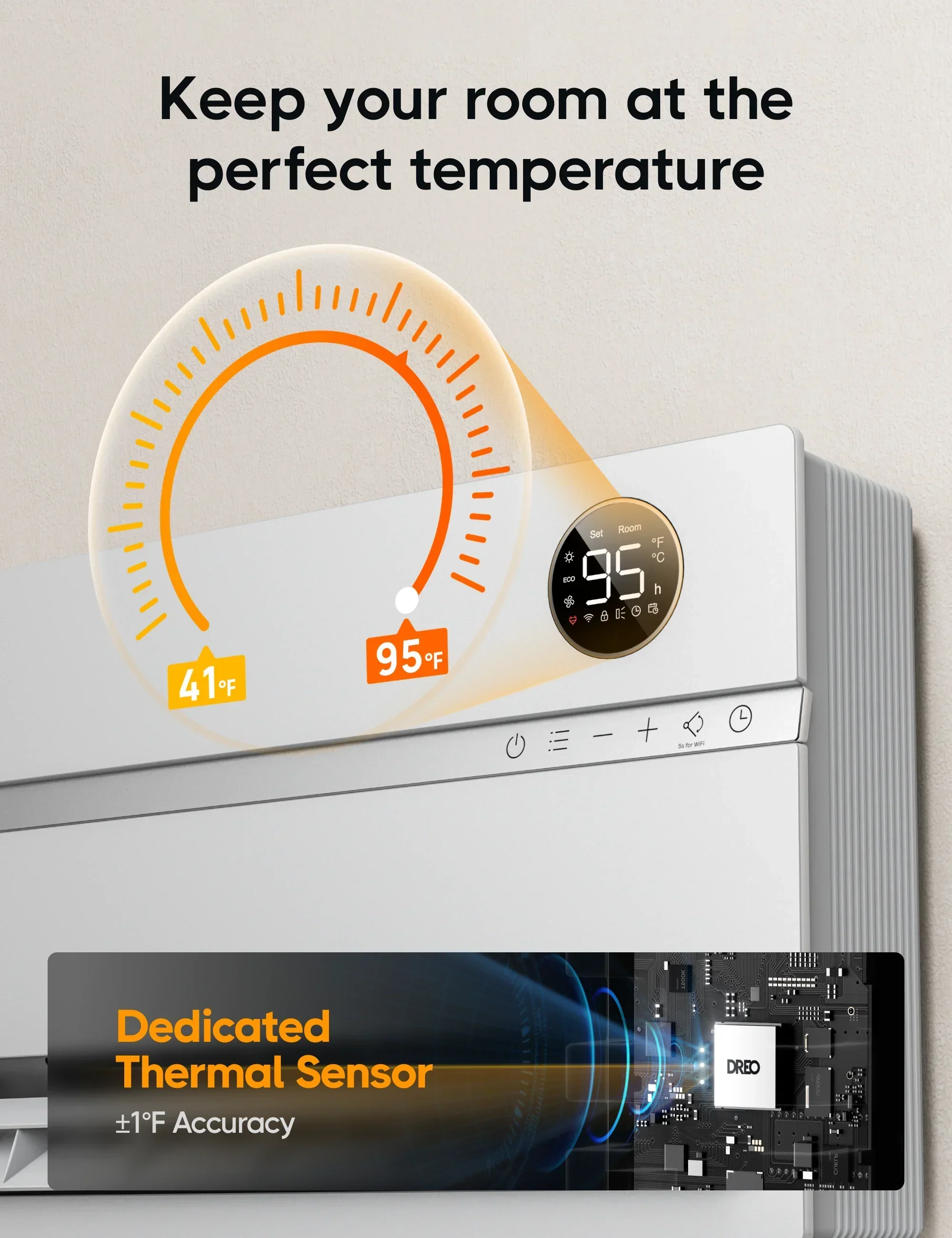 Smart Wall-mounted Heater WH719S - DREO