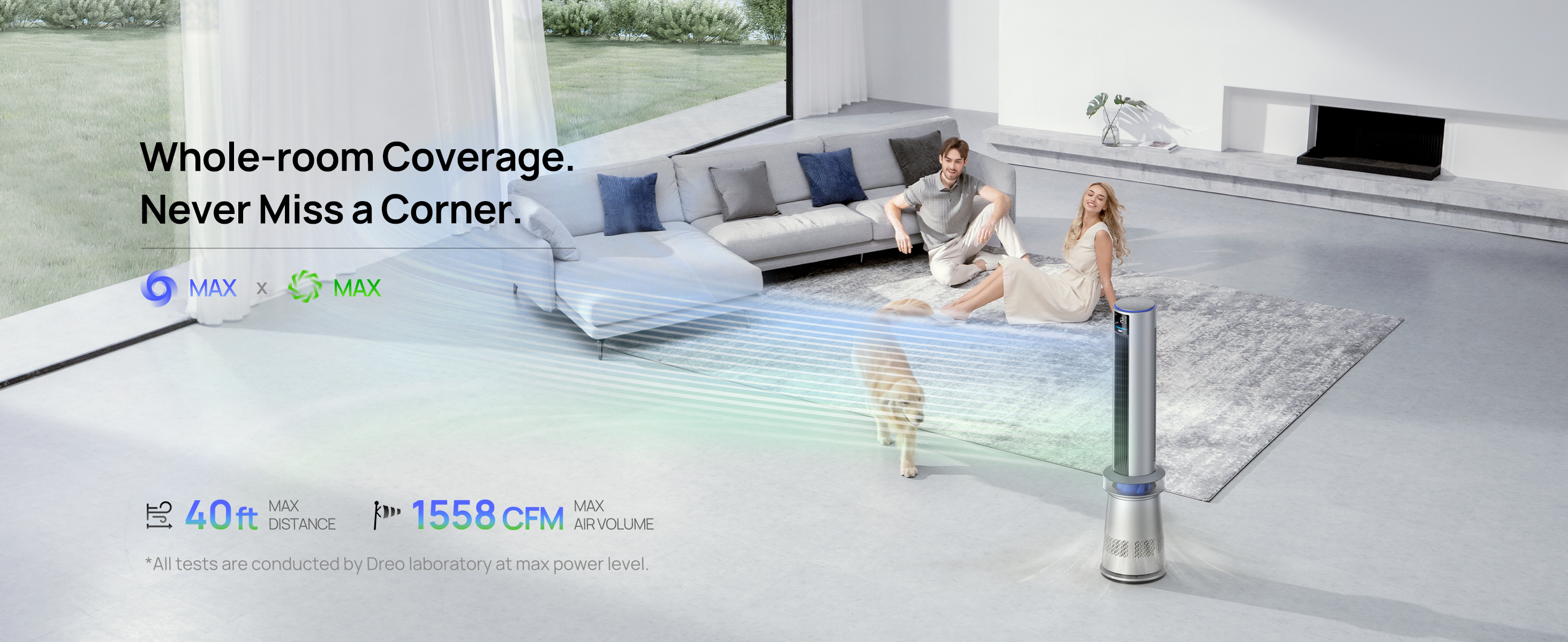 Whole-room Coverage.