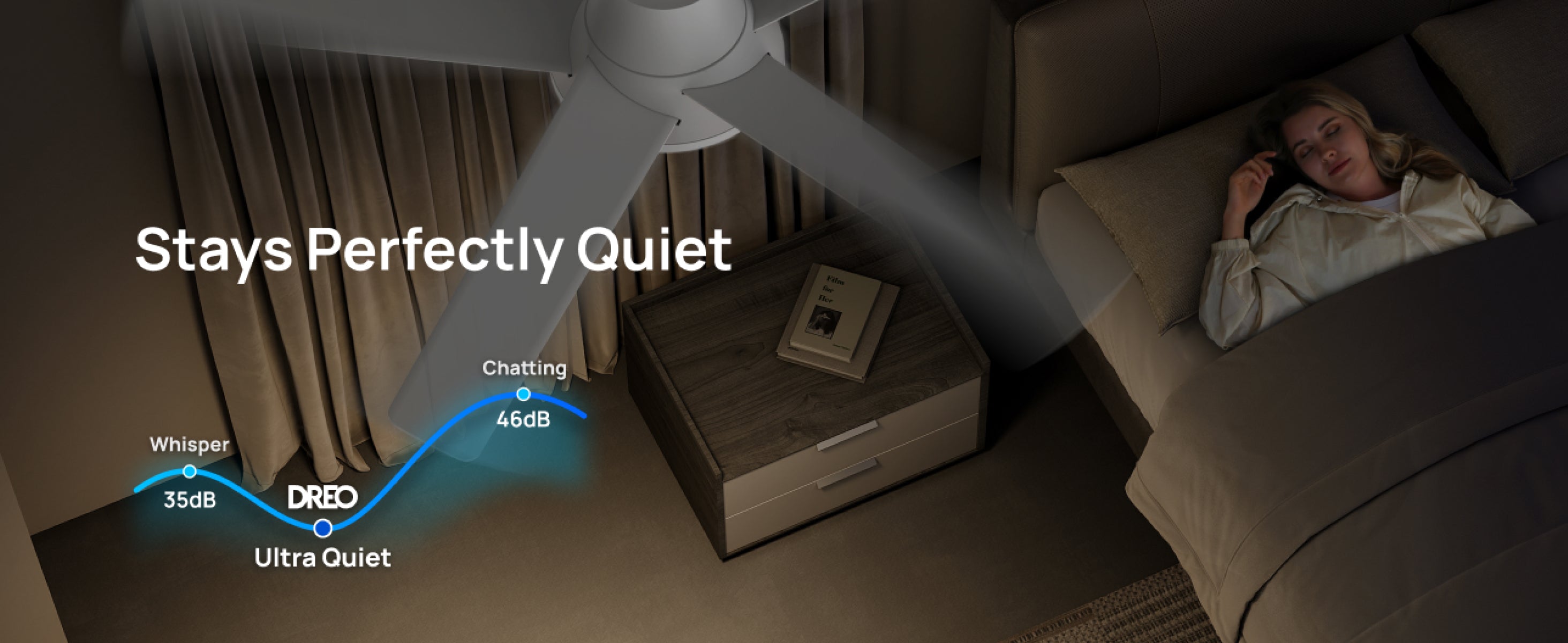 Stays perfectly quiet