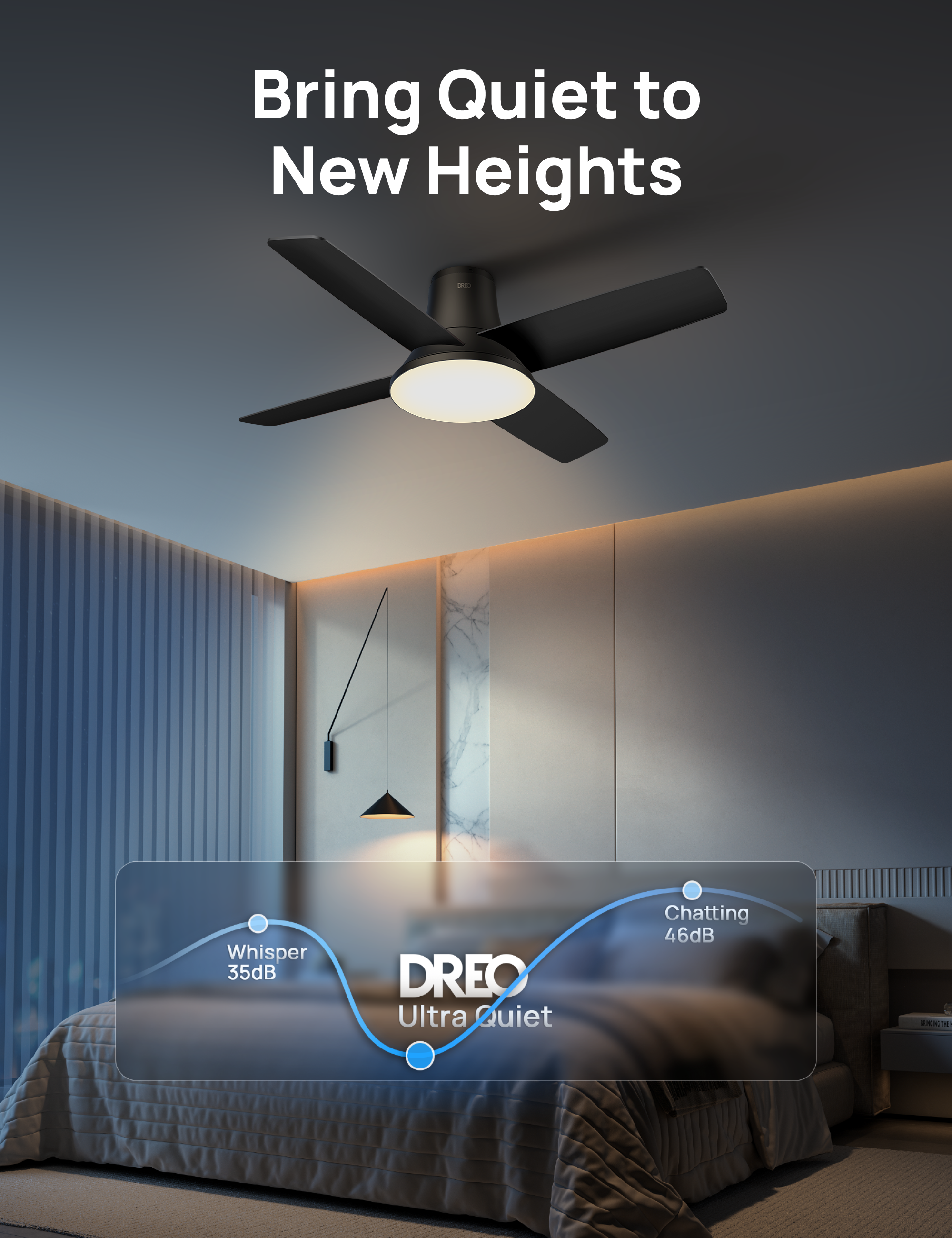 CLF513S Smart Ceiling Fan Dreo Black