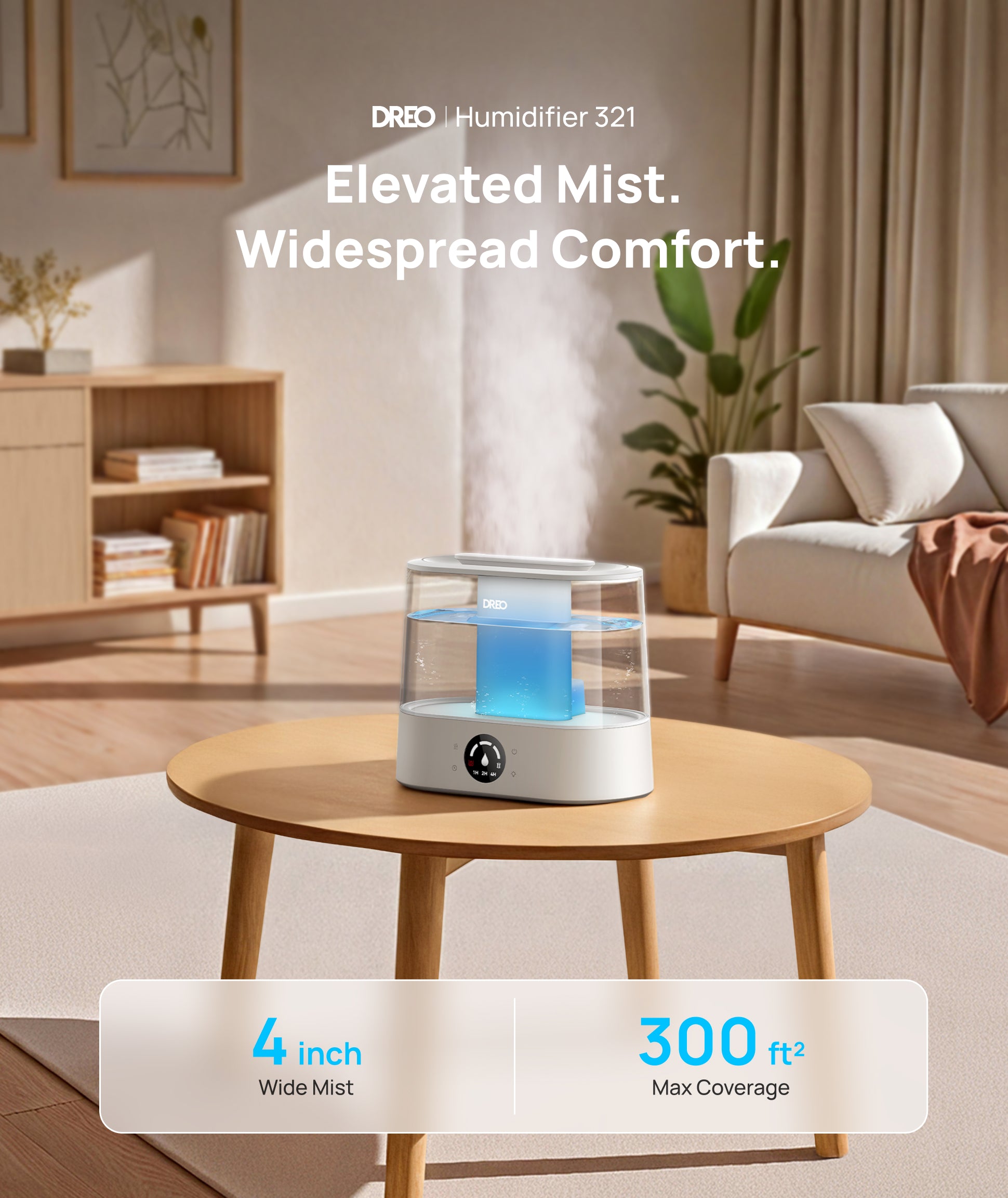 Elevated Mist.
Widespread Comfort.