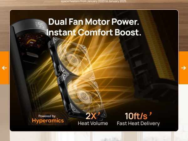 Dual Fan Motor Power.