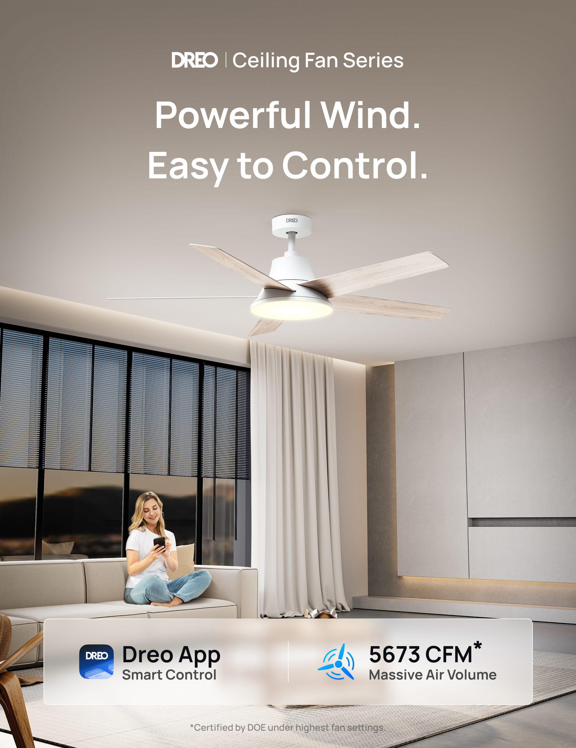 CLF521S Smart Ceiling Fan