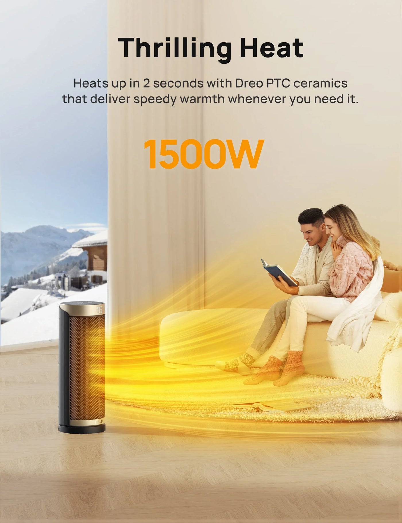 Solaris Slim H3 Black Gold Space Heater
