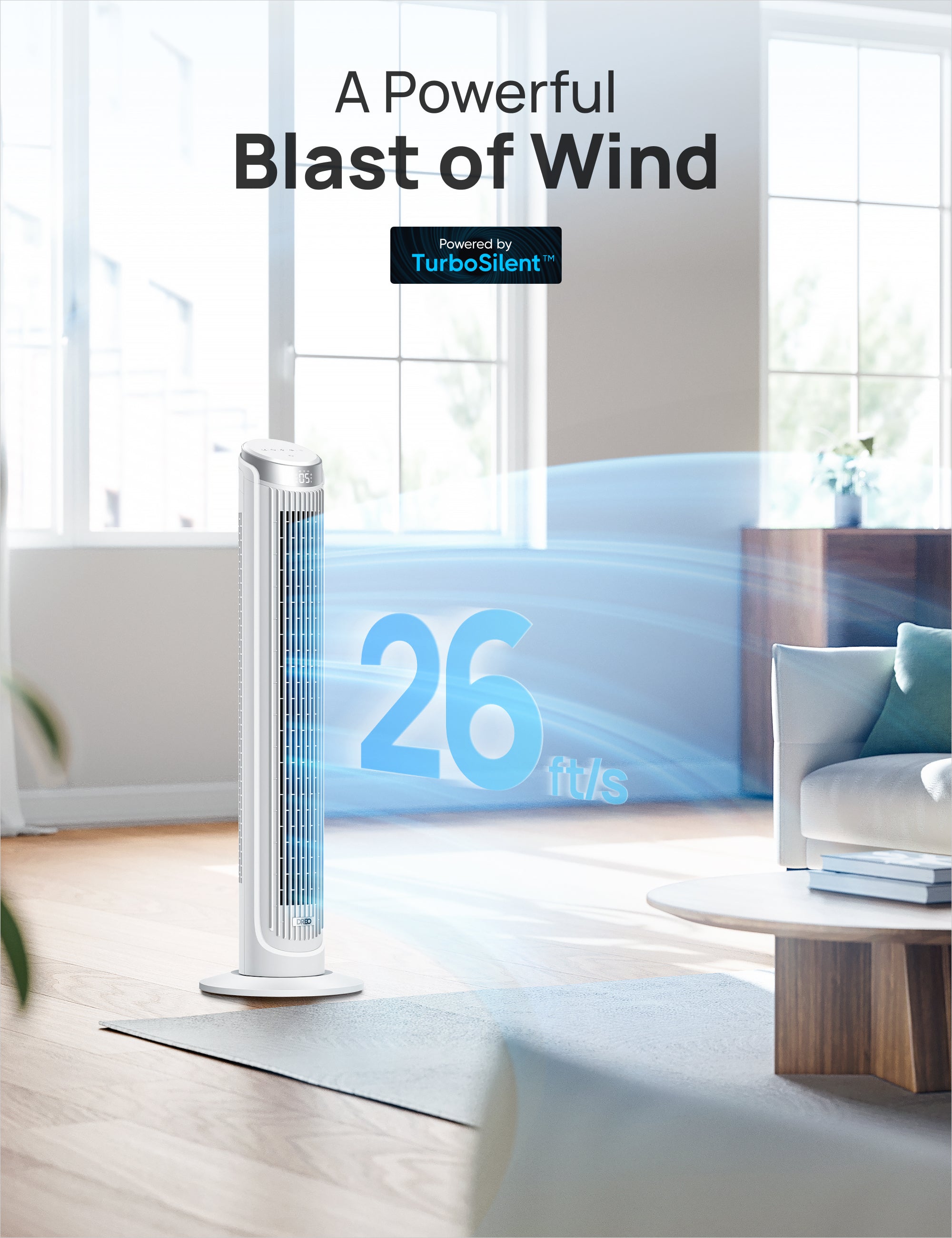 Smart Tower Fan Cruiser Pro T3S 26ft/s