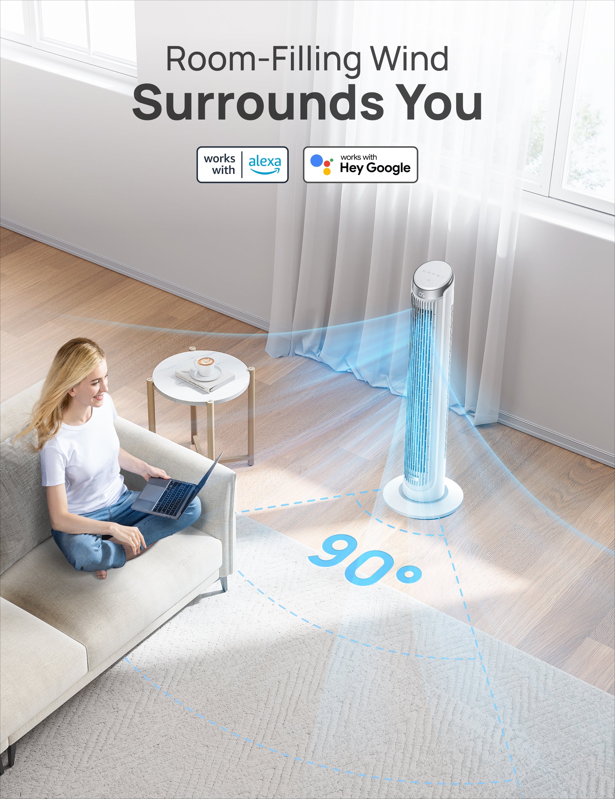 Smart Tower Fan Cruiser Pro T3S 26ft/s