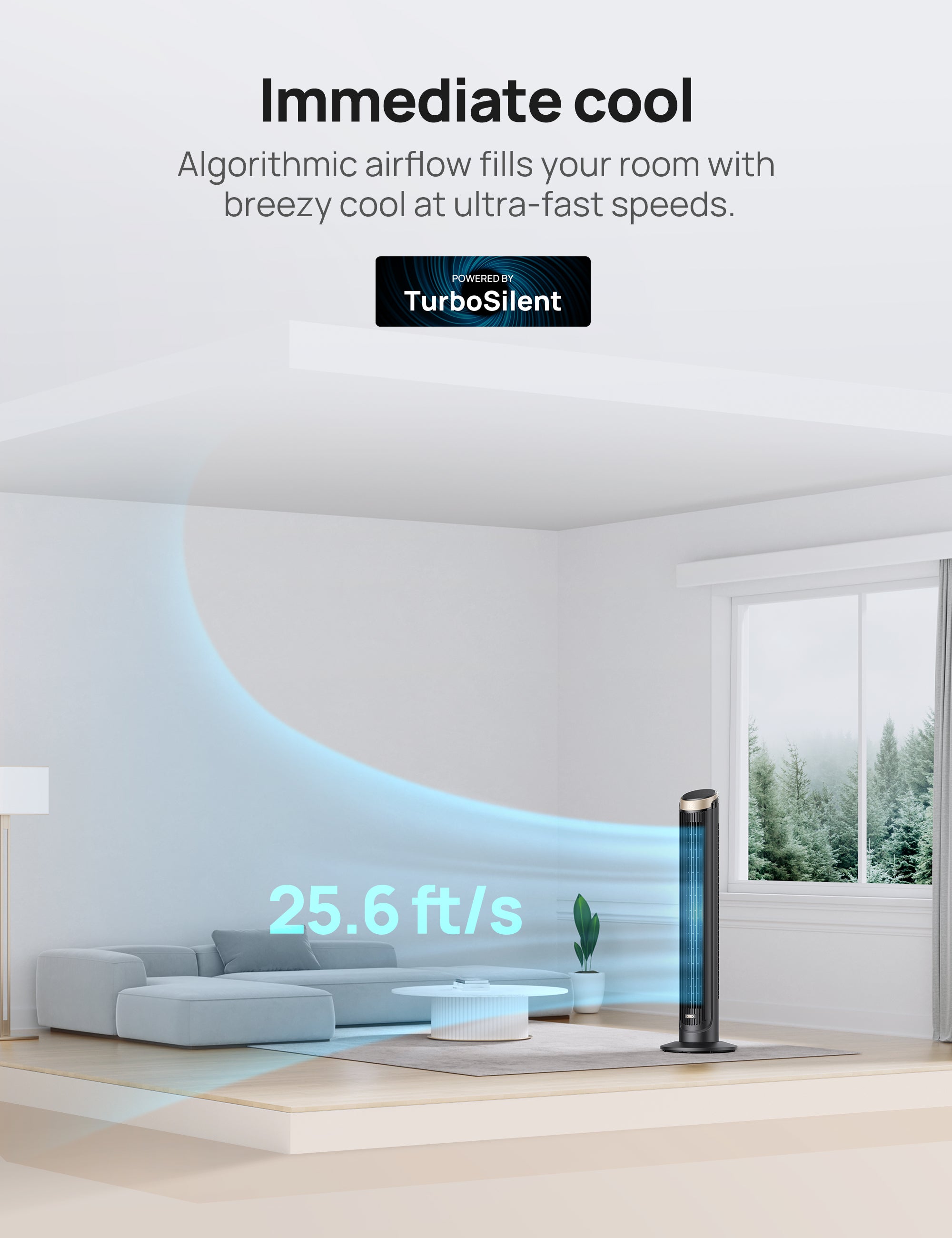 Smart Tower Fan Cruiser Pro T3S  26ft/s
