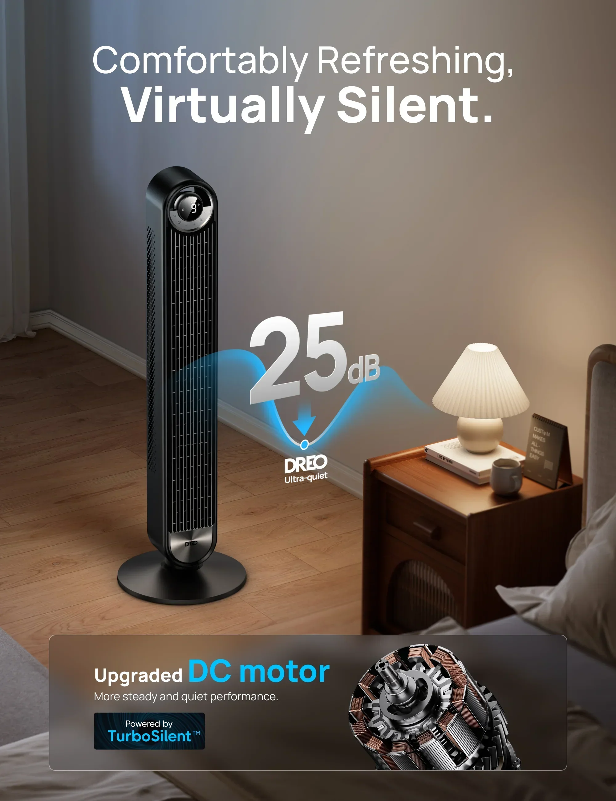 TurboPoly™ Table Fan 511S & Tower Fan 519