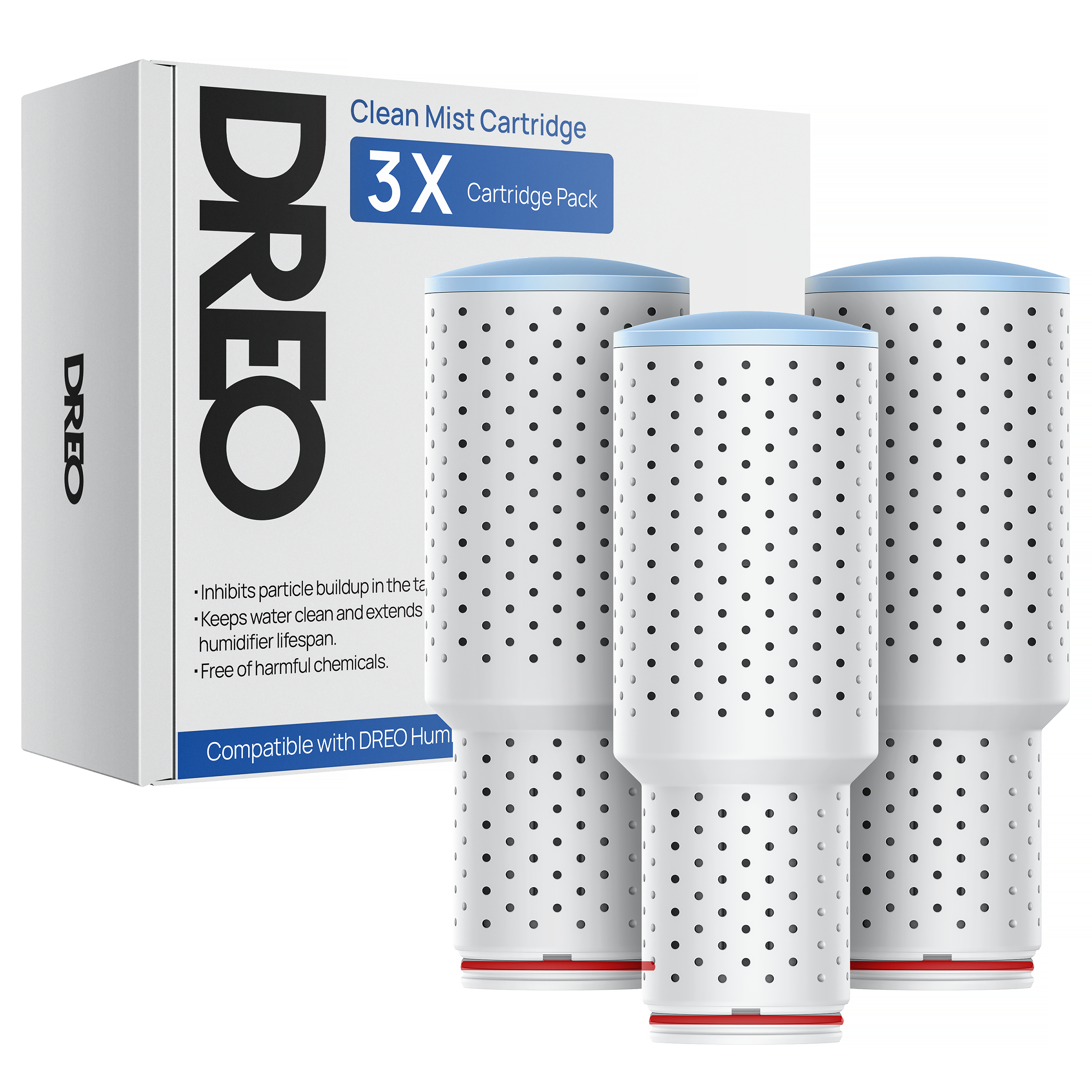 Antibacterial Cartridge - 3-Pack, Compatible with Dreo Humidifiers HM311/311S/524/524S/306