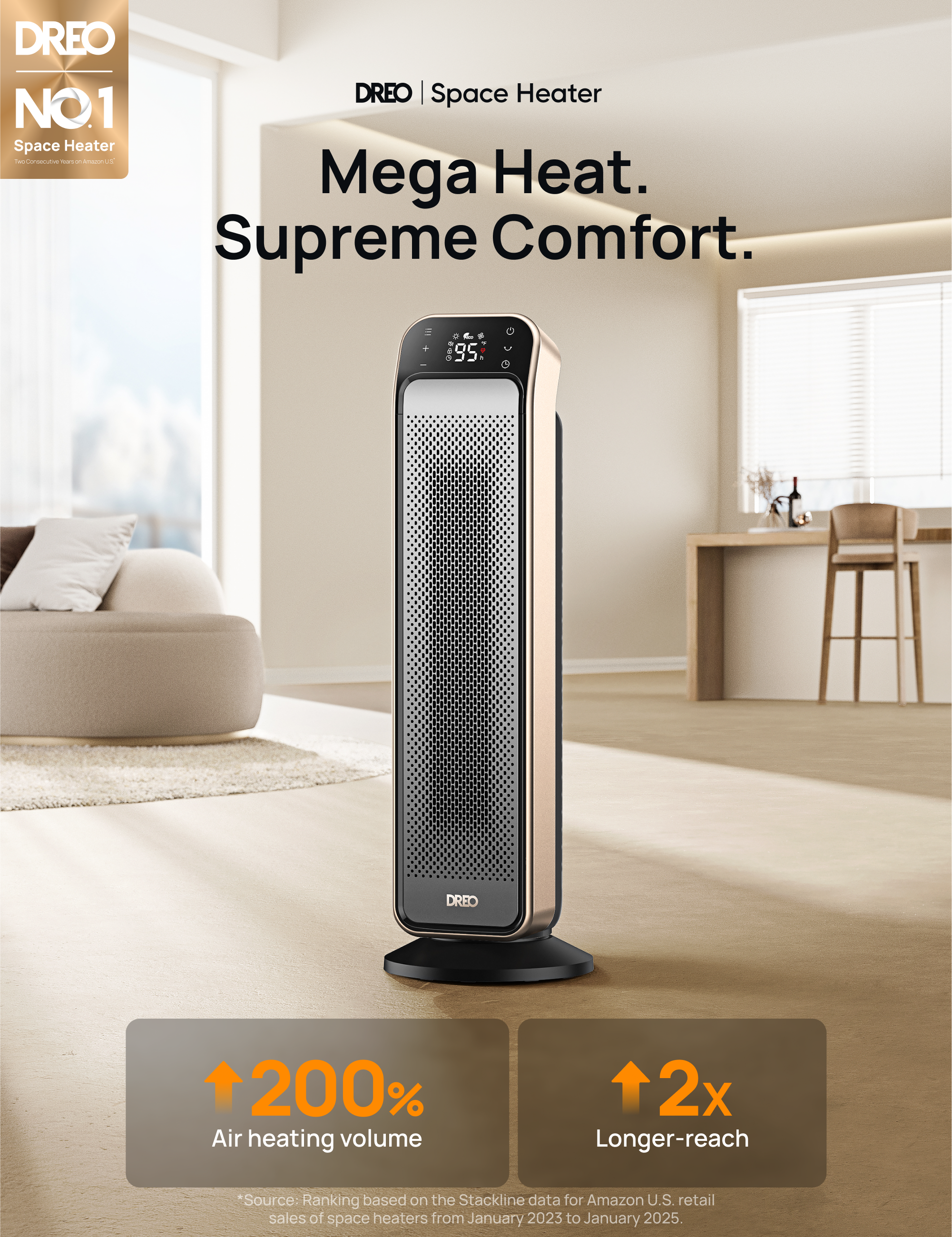 Space Heater Solaris Max (2nd. Gen.)  with FortPlug™
