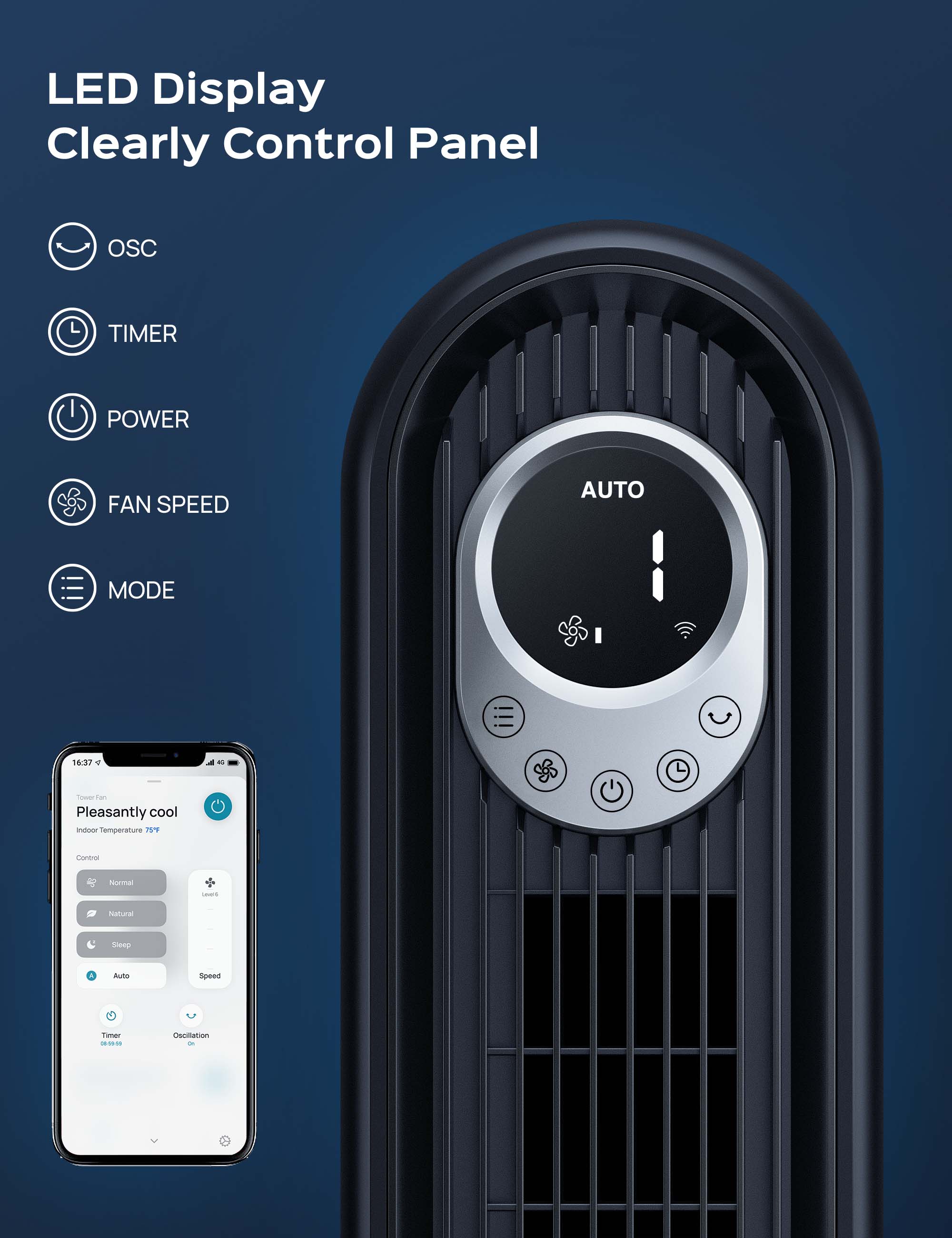 Smart Tower Fan Cruiser Pro T1S