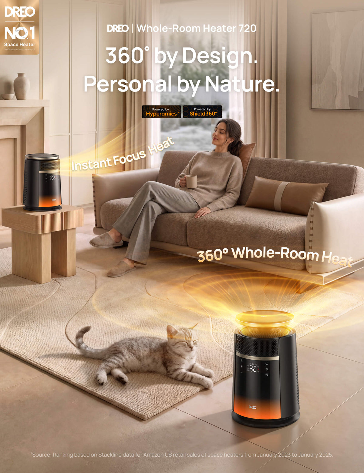 Smart Humidifier 717S 8L+Whole-Room Heater 720