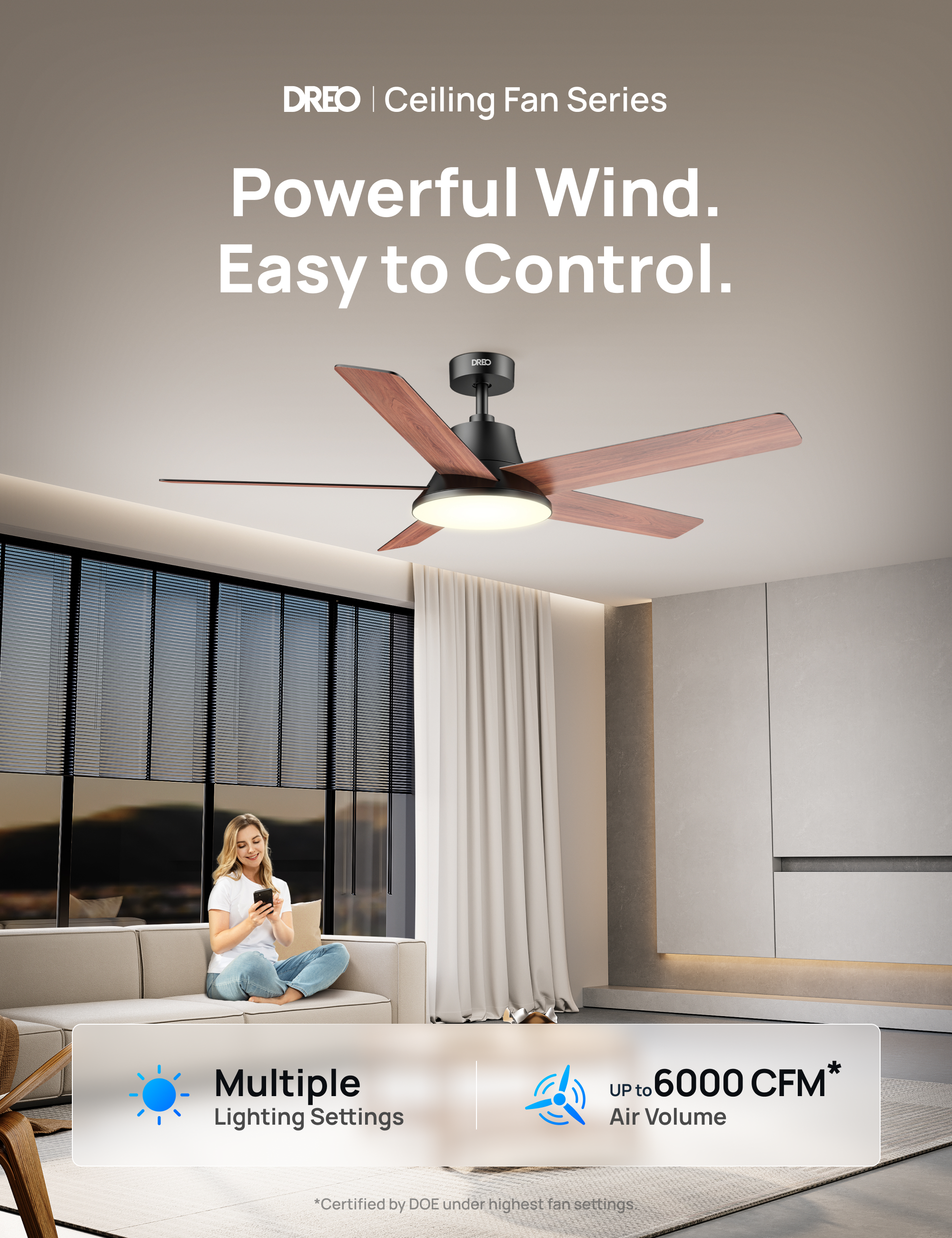 Powerful Wind. Easy to Control.